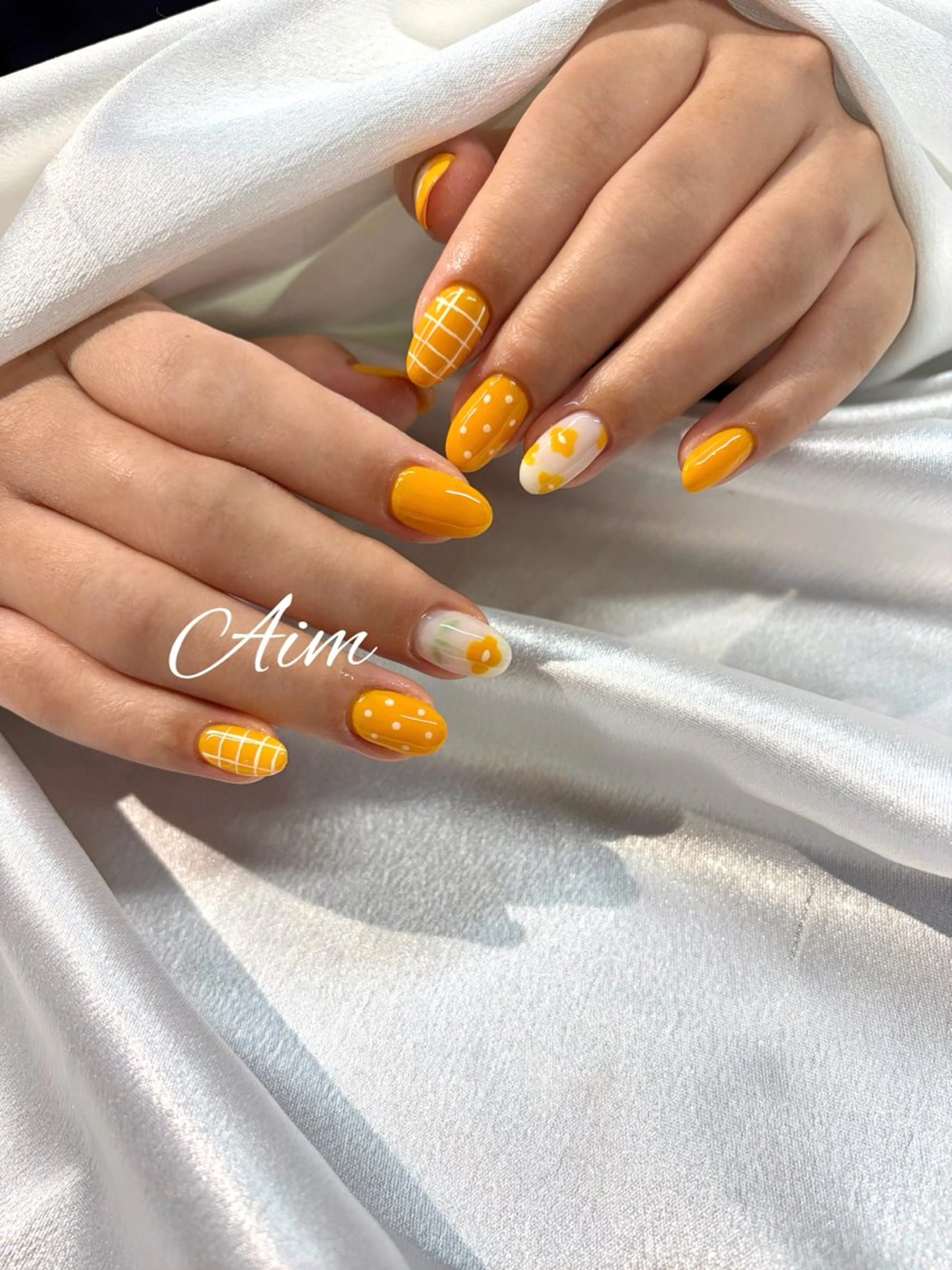 ネイル ハンドネイル ネイルサロンAim河原町[ヘアセット　ヘアエクステ　着付　専門店]所属・Aim🌿 kanaのネイルデザイン