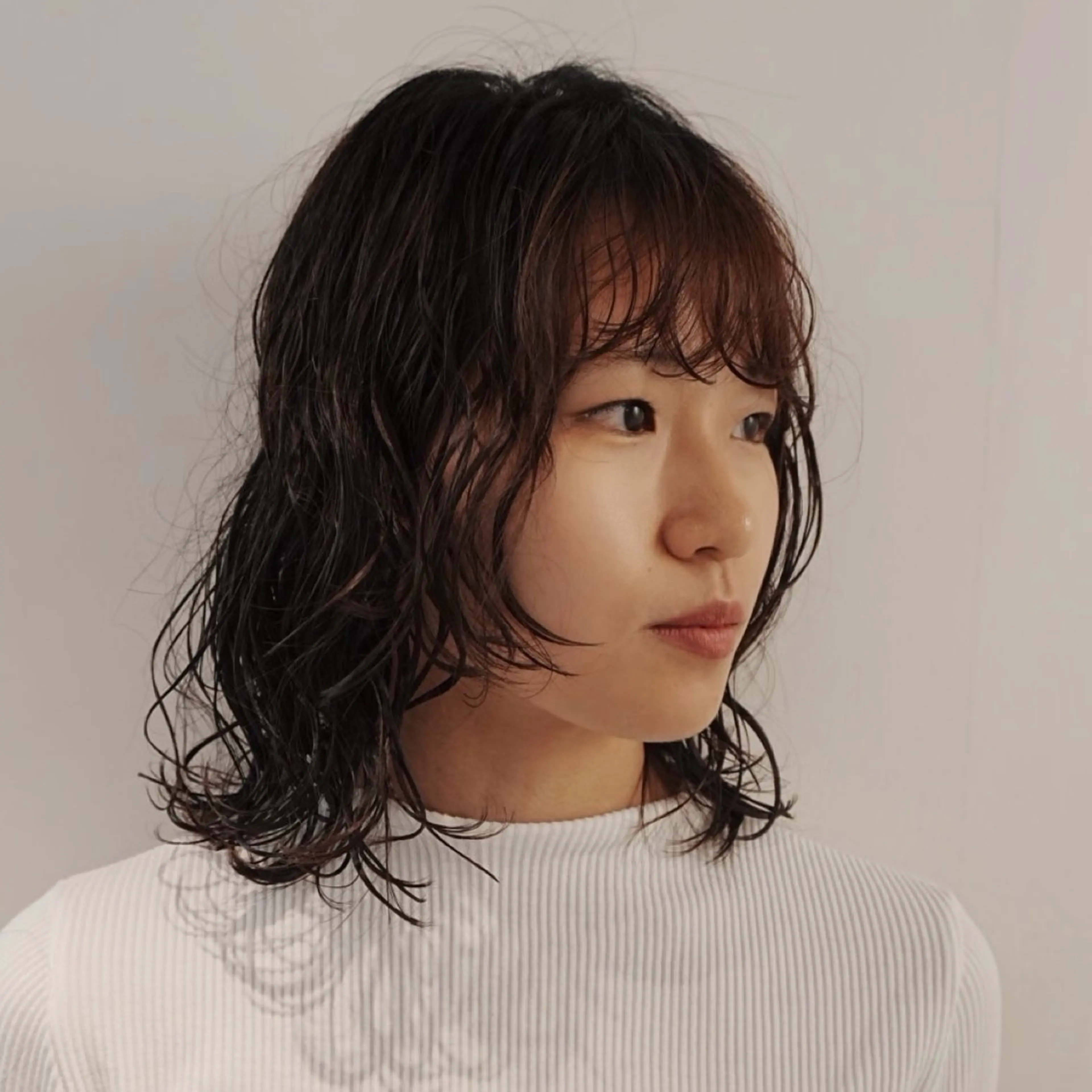 ミディアム パーマ カット パーマ レディースパーマ🍭 /大阪/福島駅/りなのヘアスタイル