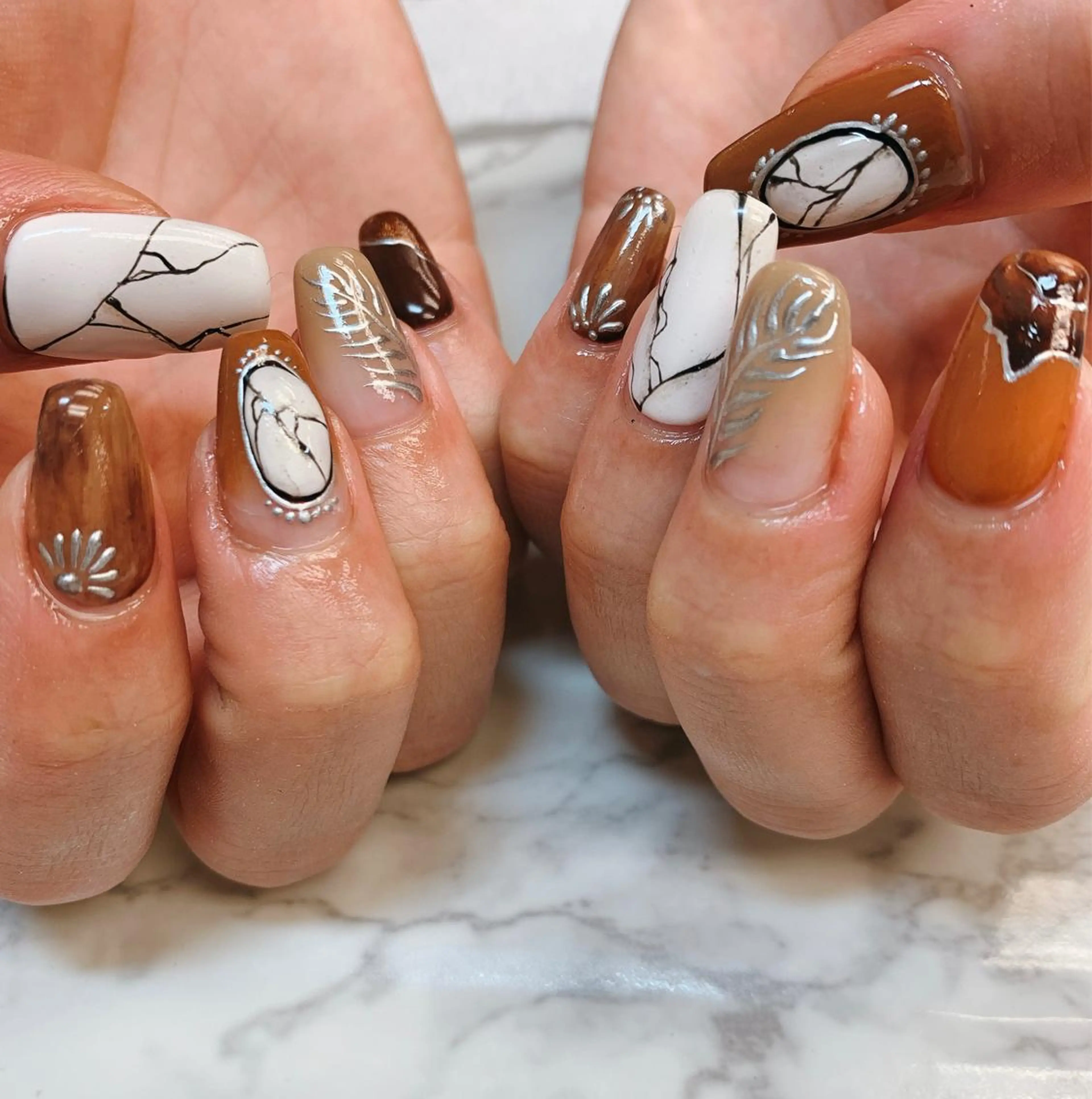 ネイル アートネイル ニュアンスネイル Blancnail 江口のネイルデザイン