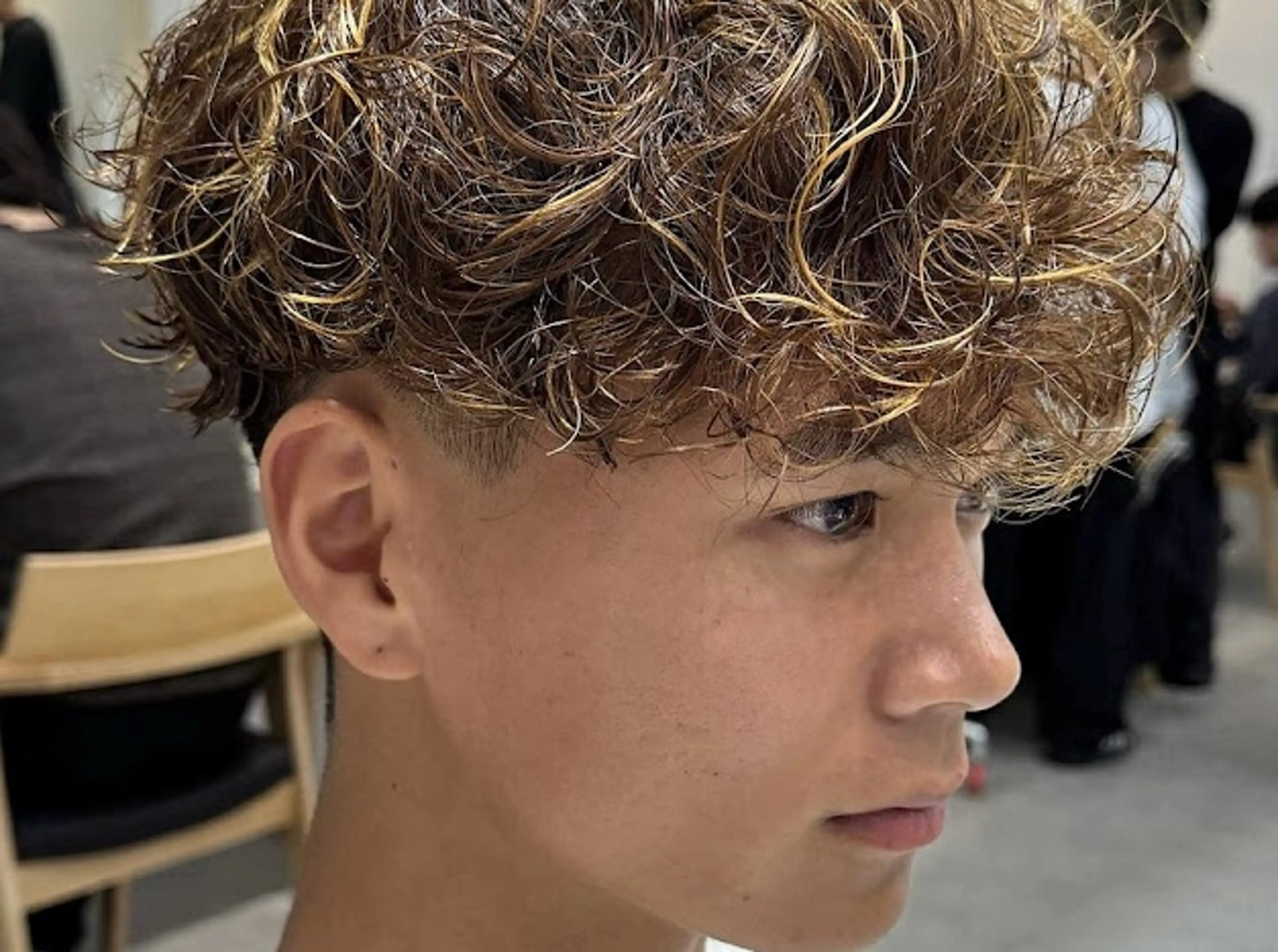 メンズカット＋スペインカールの写真