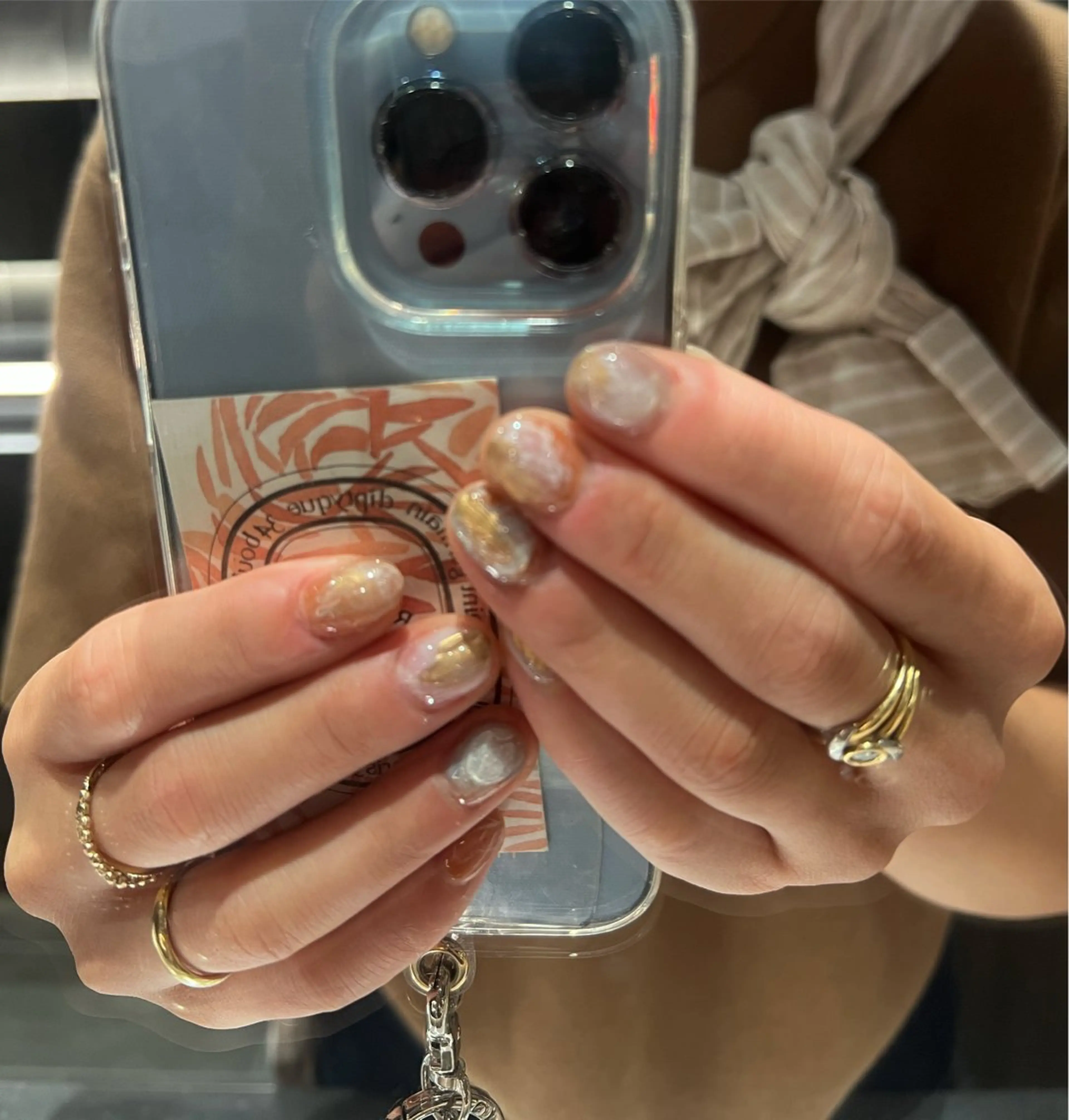 ネイル 金 柚嬉のネイルデザイン