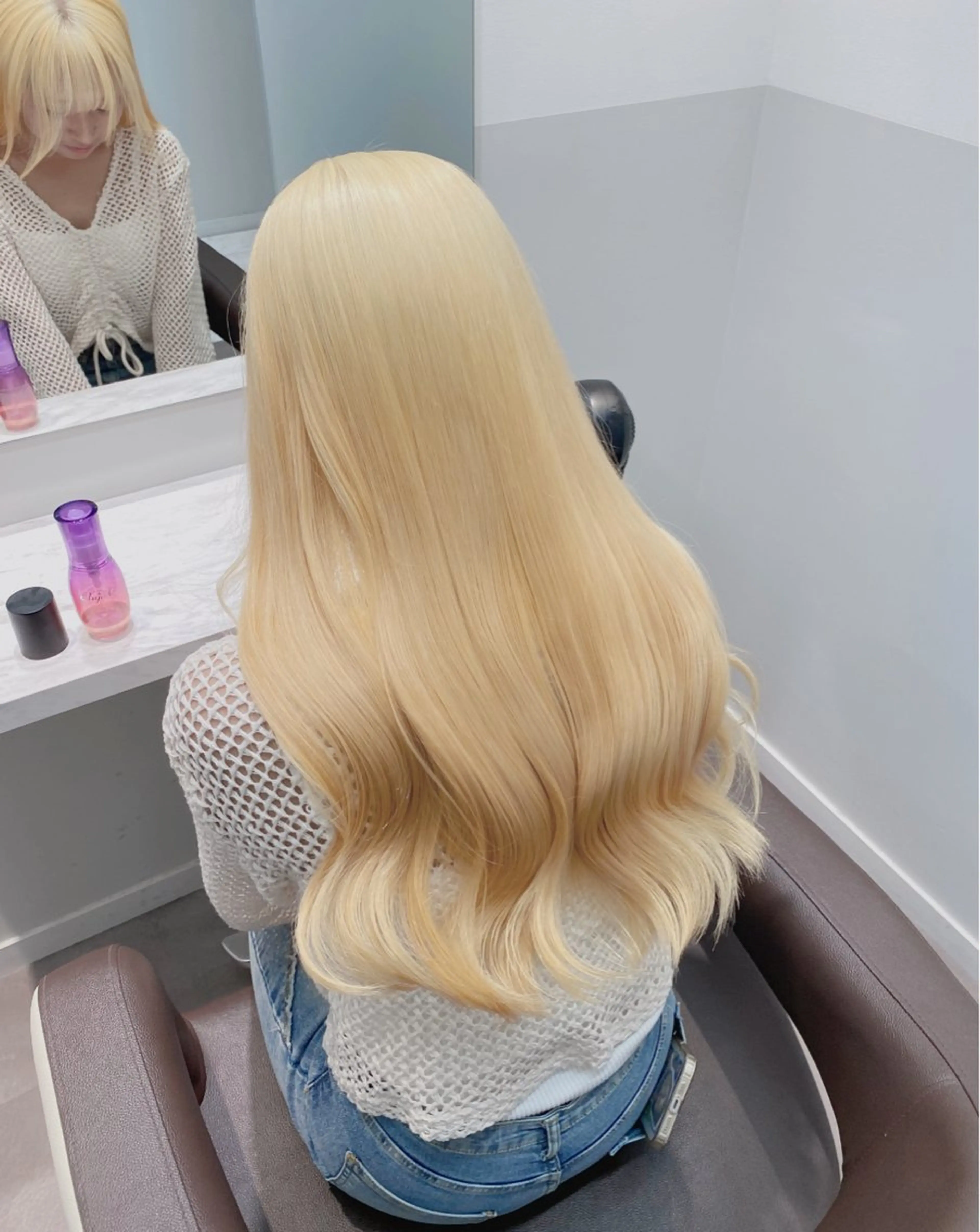 ロング カラー ヘアアレンジ メンズ ヘアカラー トリートメント SALOWIN所属・ハイトーン美容師 MASATOのヘアスタイル