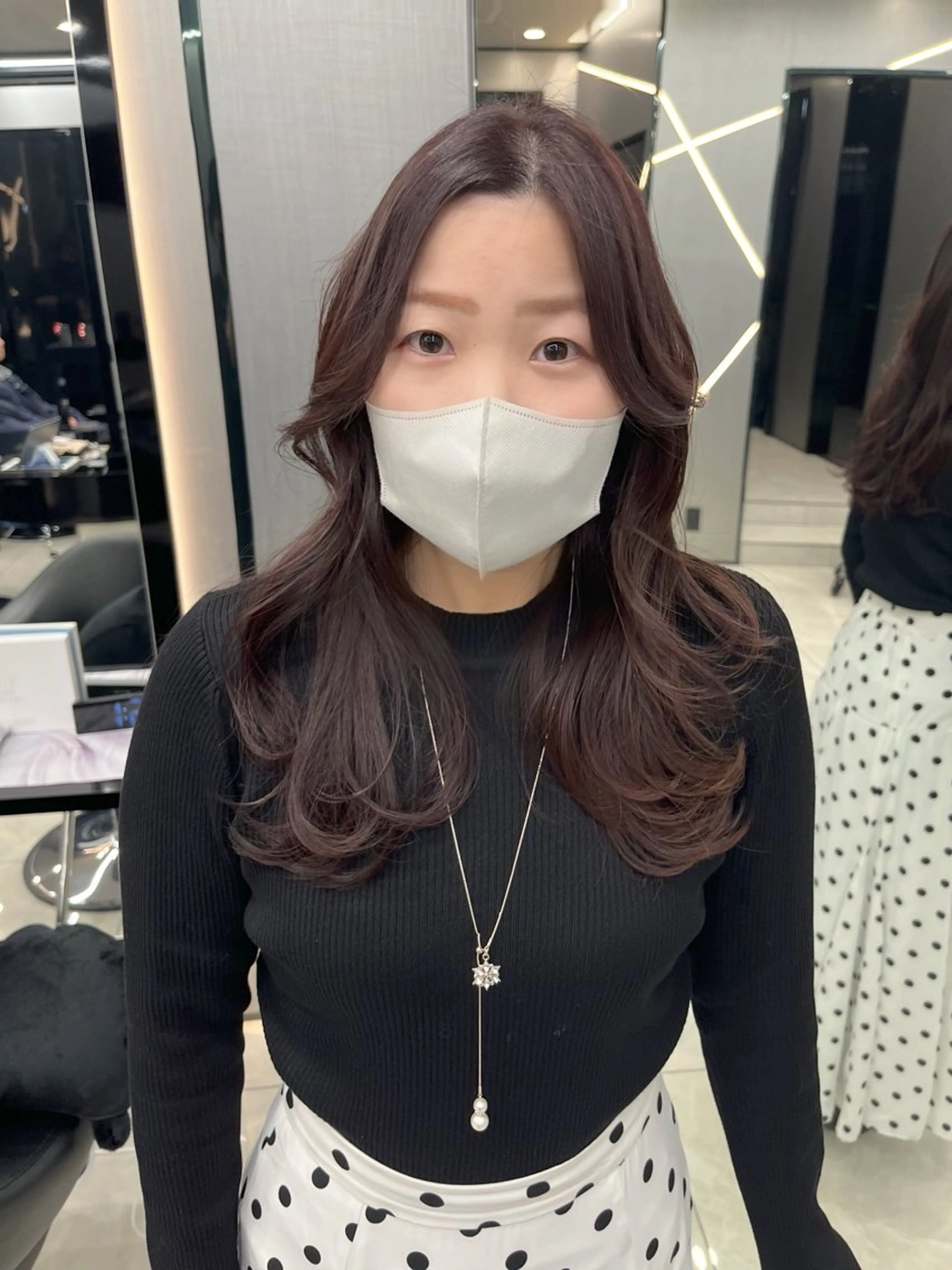 セミロング カラー hair salon Ranun髪質改善のヘアスタイル