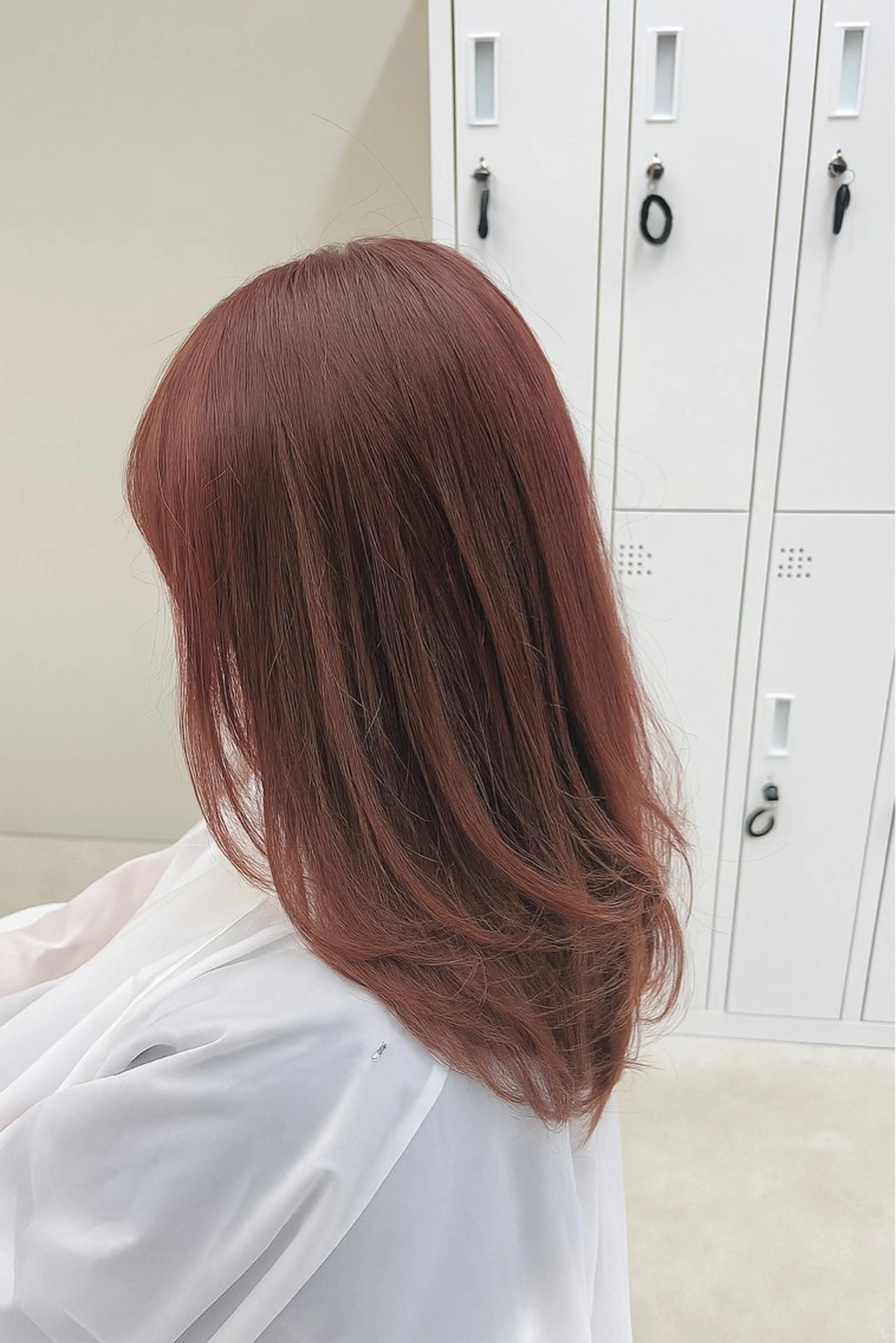 ロング ピンクブラウン 学生 透明感カラー⭐️ Takumaのヘアスタイル