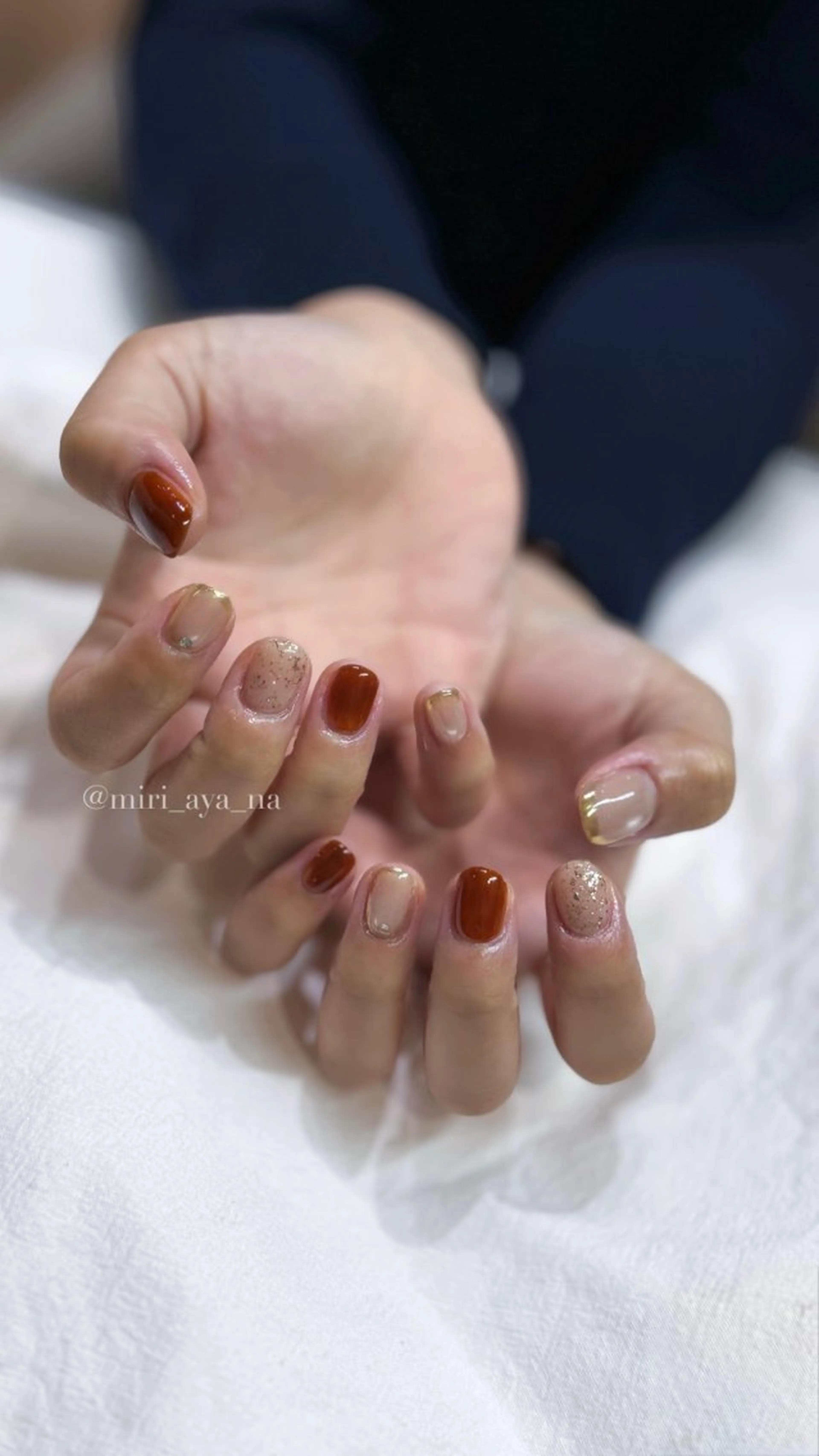 ネイル ハンドネイル 新宿代々木/韓国系 ワンホン/aya🫧のネイルデザイン