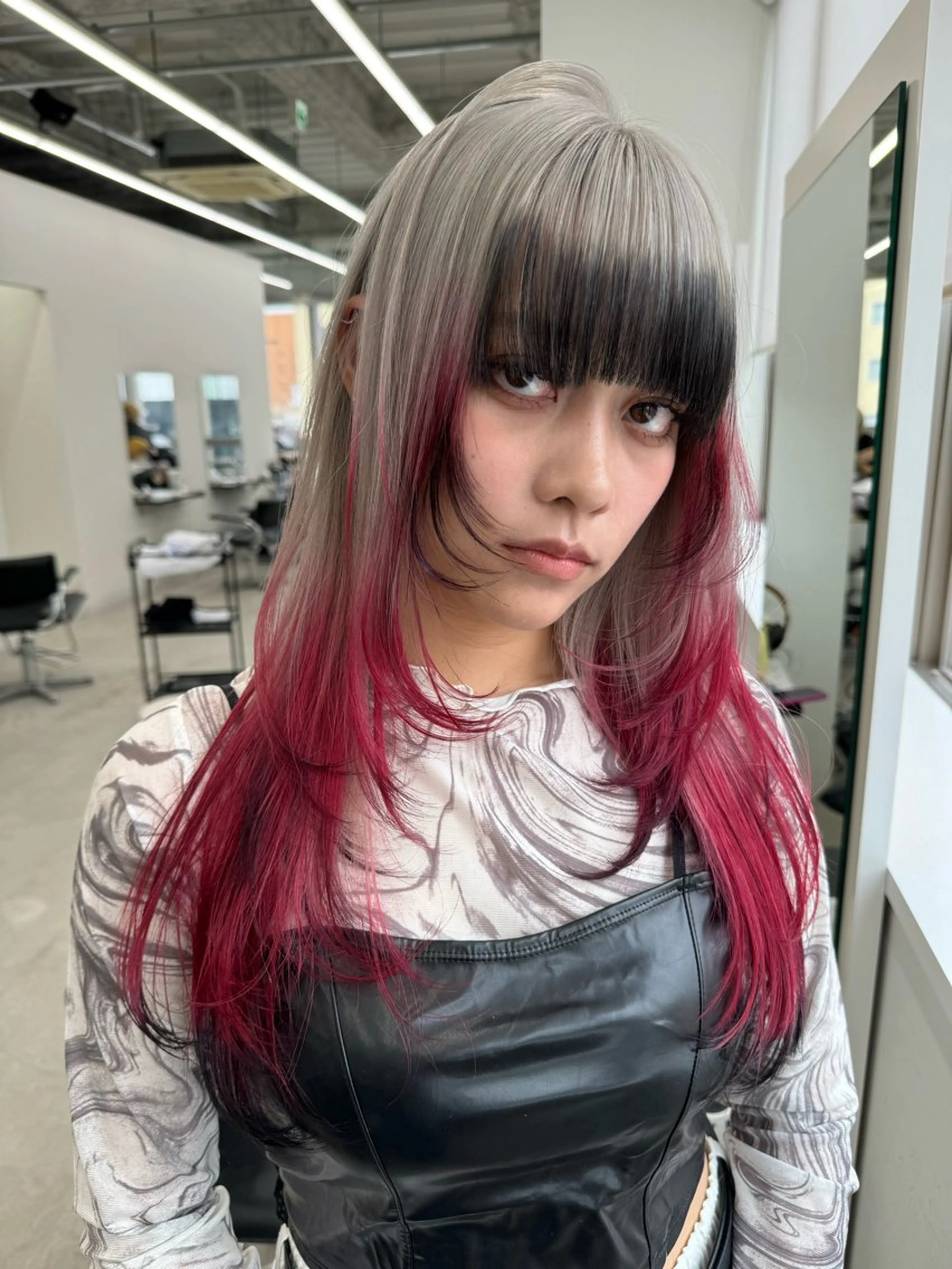カラー デザインカラー ENGOL 名古屋栄所属・萩野下 かきのヘアスタイル