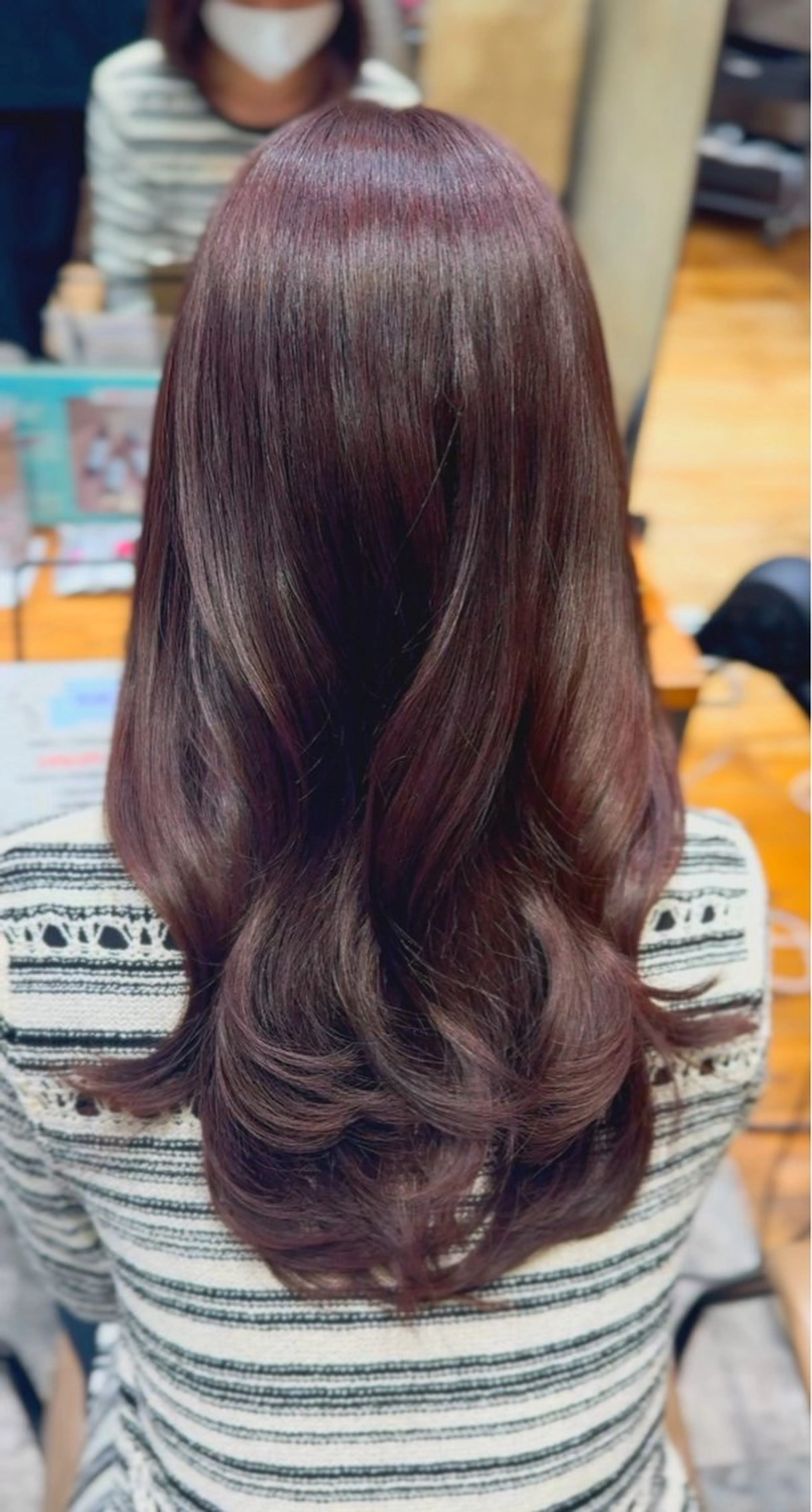 ロング カット ヘアカラー トリートメント 新宿/レイヤー 顔周りカット溝手優太のヘアスタイル