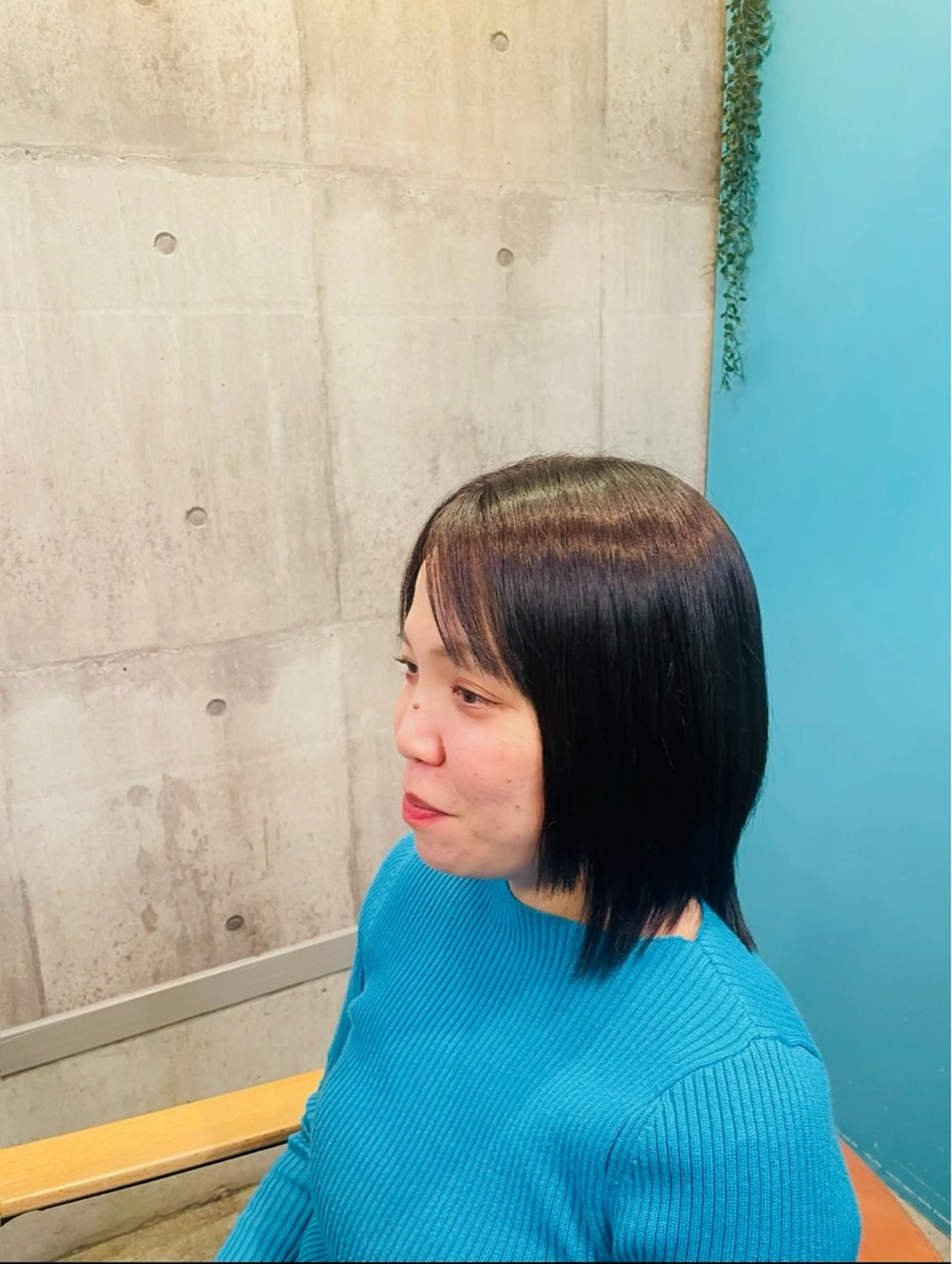 ミディアム ボブ くせ毛 髪質改善 縮毛矯正 SALONDEHANOKA所属・ショートロング ✂️椎葉えまのヘアスタイル