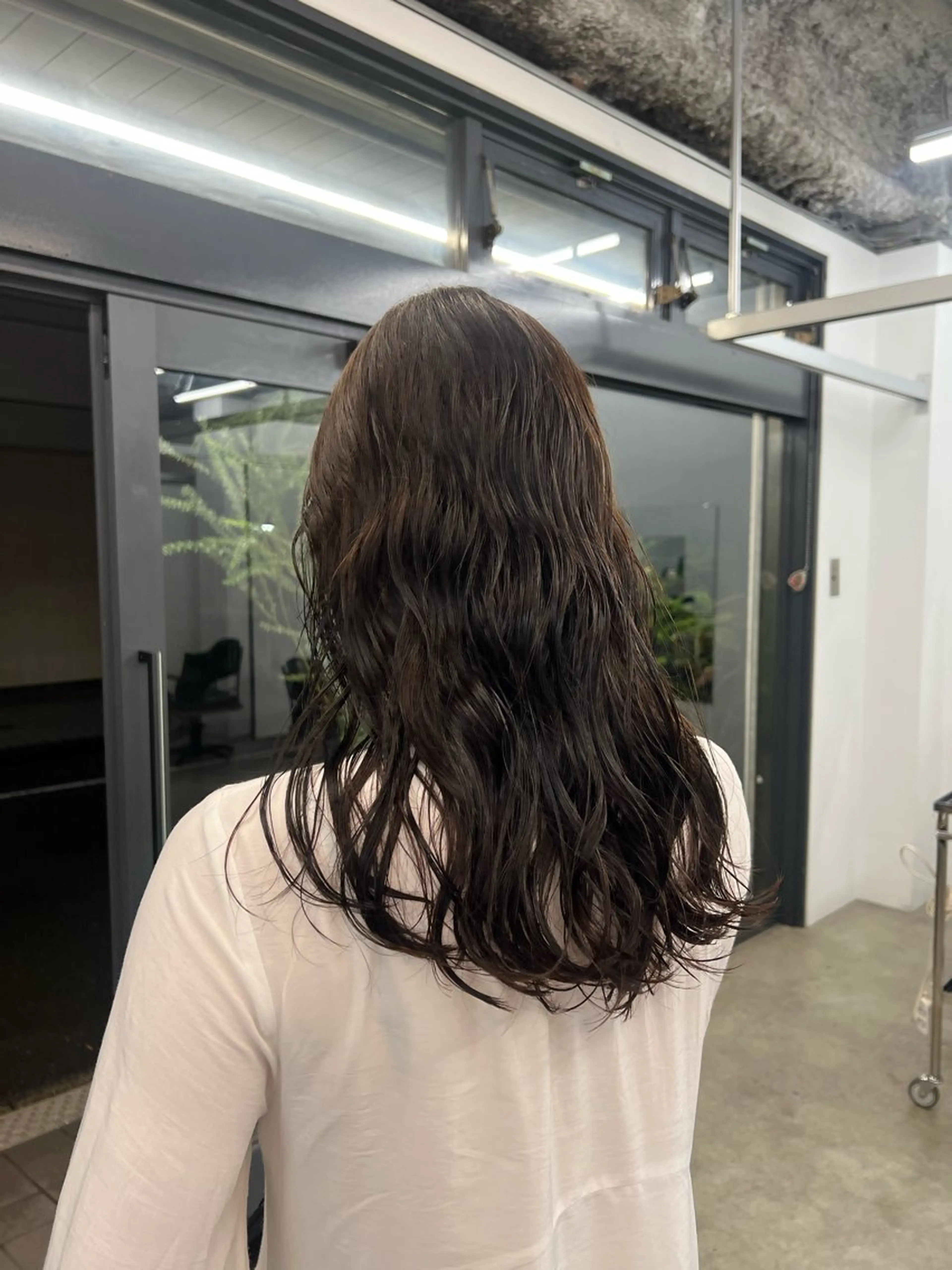 ロング パーマ 似合わせカット パーマ×透明感カラー MIOのヘアスタイル