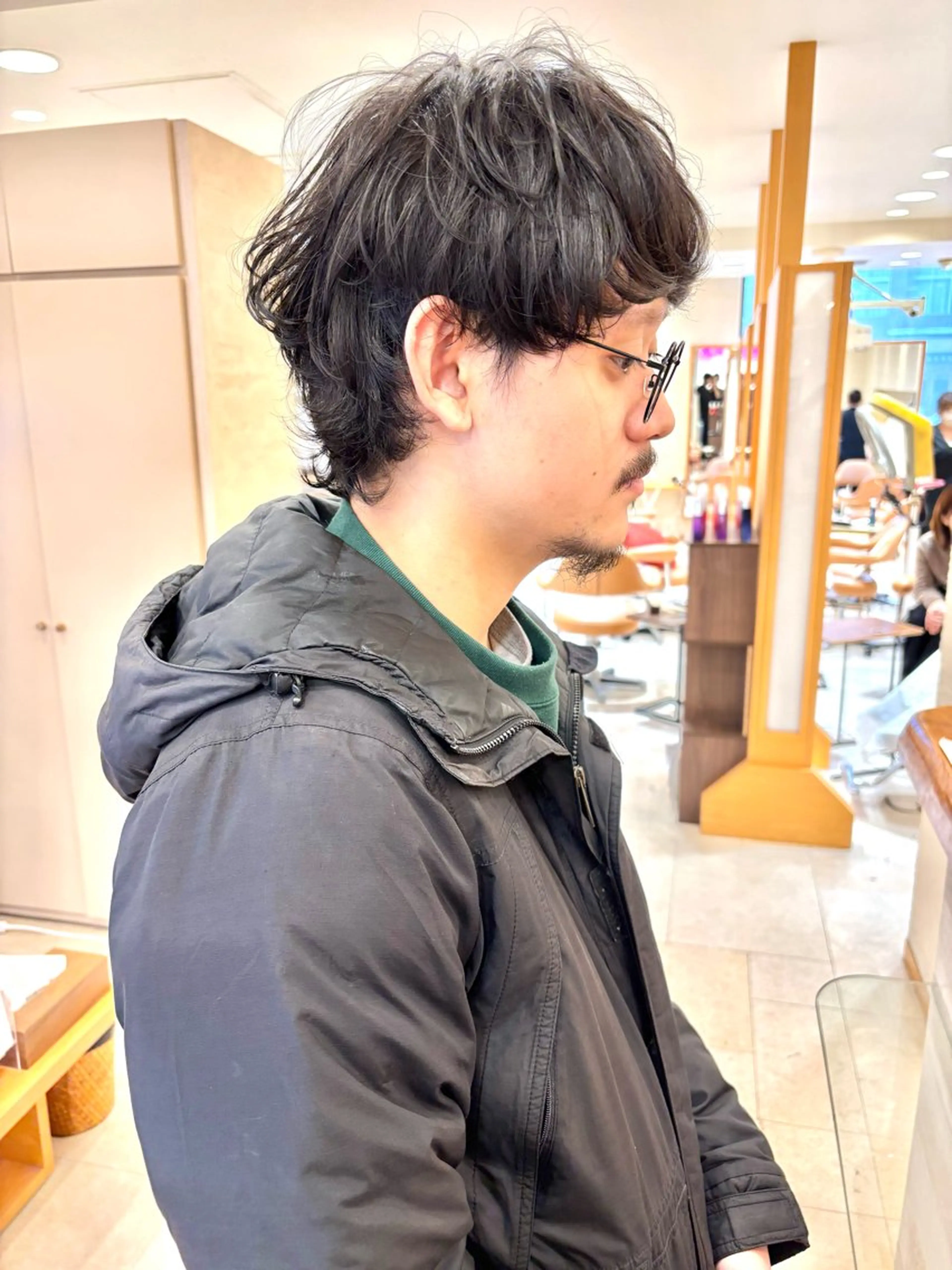 ショート メンズ マッシュウルフ マッシュ メンズウルフカット くせ毛 ウルフカット カット メンズショート/ メンズパーマ藤森のヘアスタイル