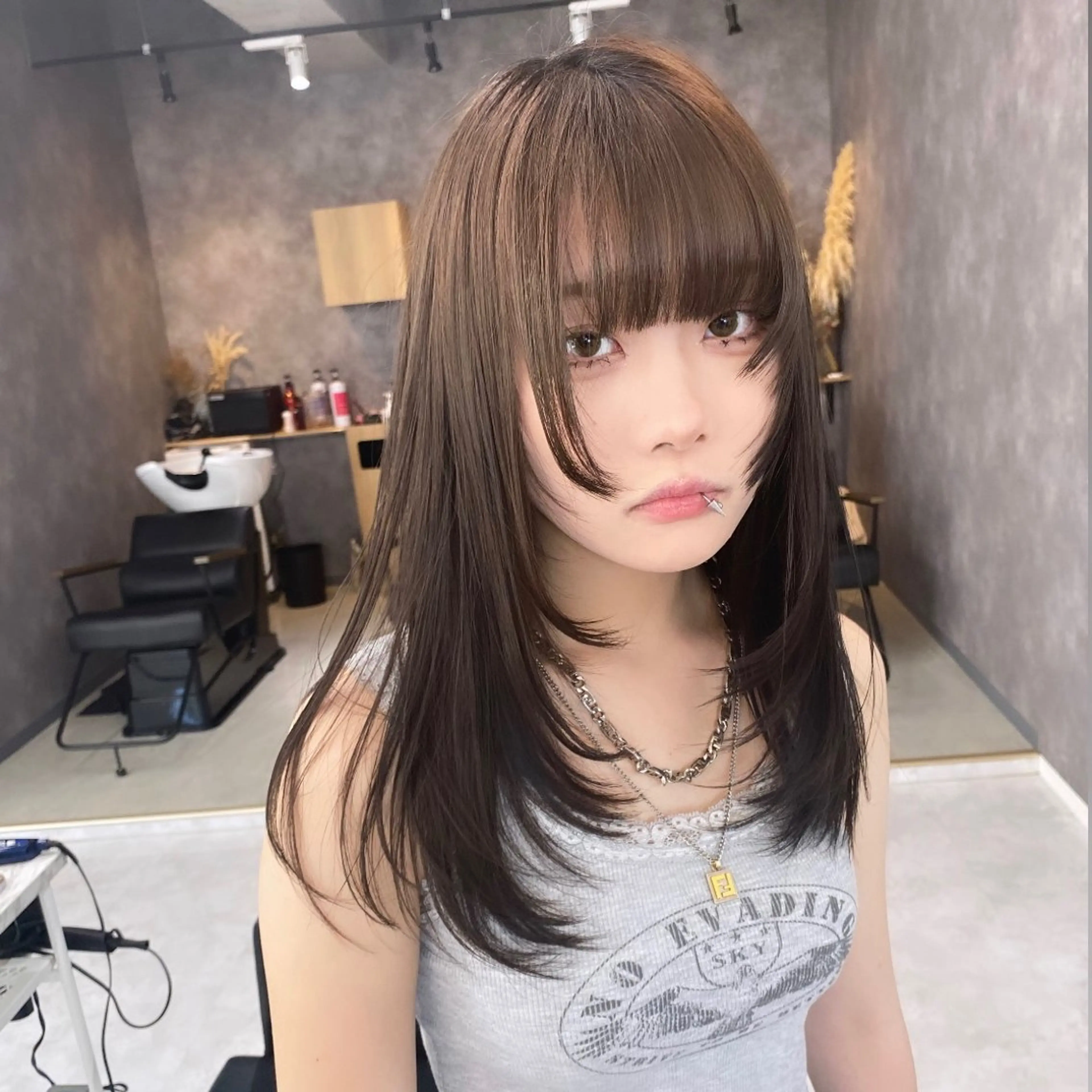 セミロング ヘアアレンジ メンズ カット トリートメント SALOWIN所属・ハイトーン美容師 MASATOのヘアスタイル