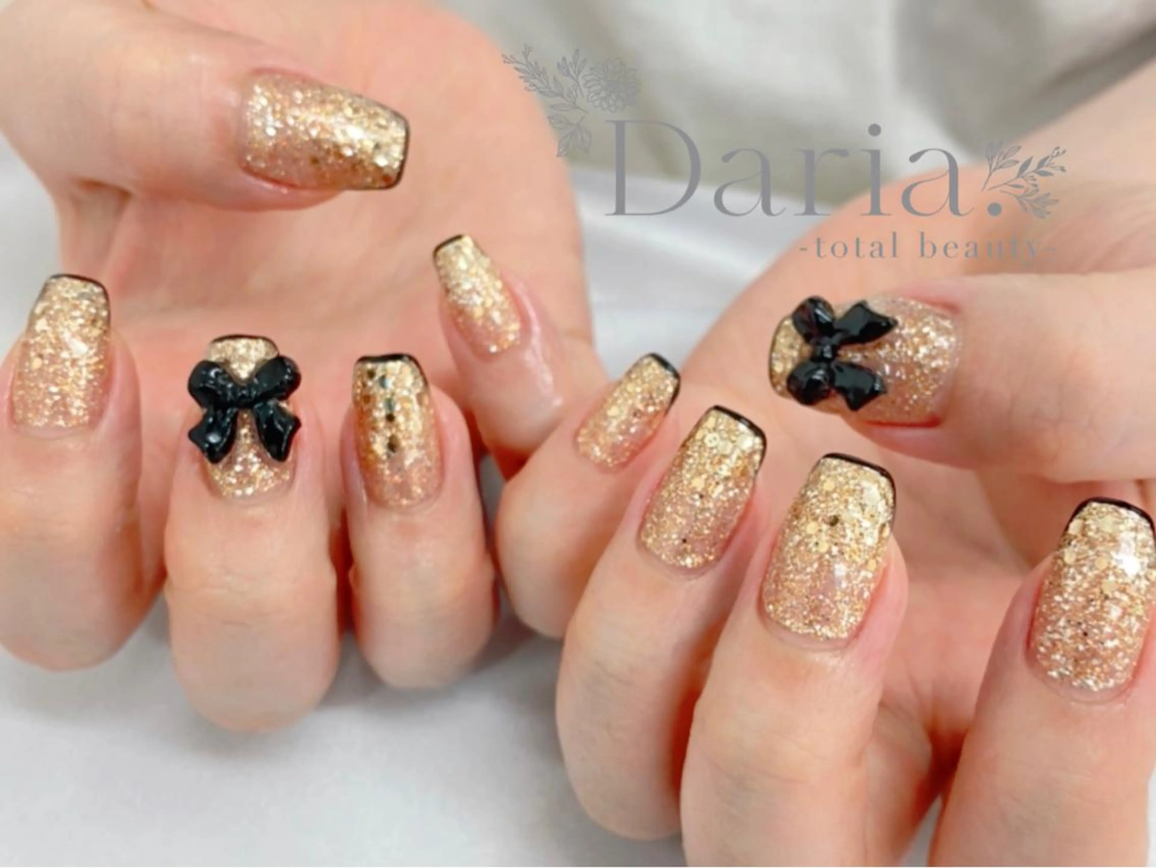 ネイル リボン Daria. nailのマツエク・マツパデザイン