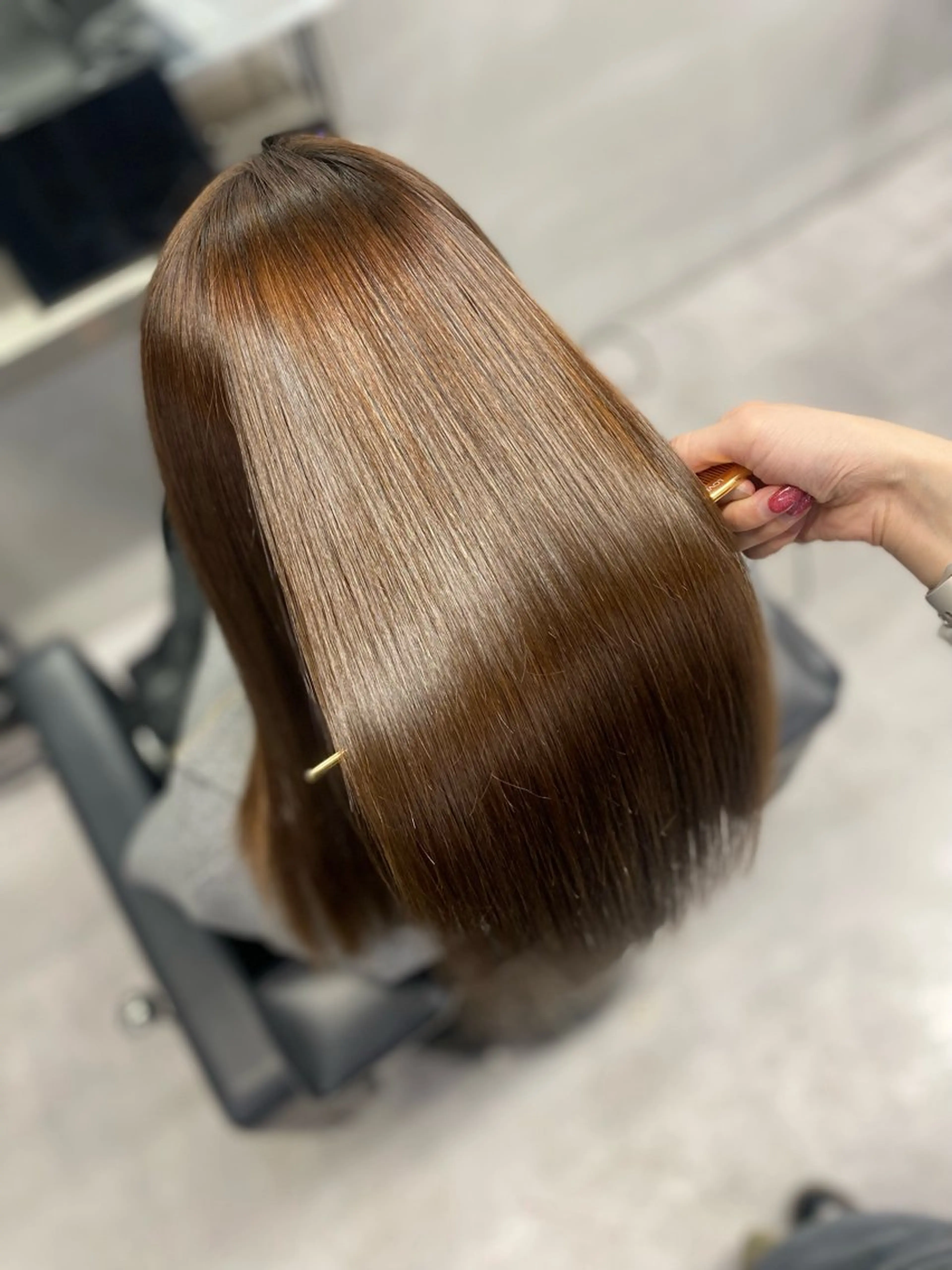 ロング 縮毛矯正 トリートメント 艶髪/縮毛矯正 🫧辻野海羽のヘアスタイル