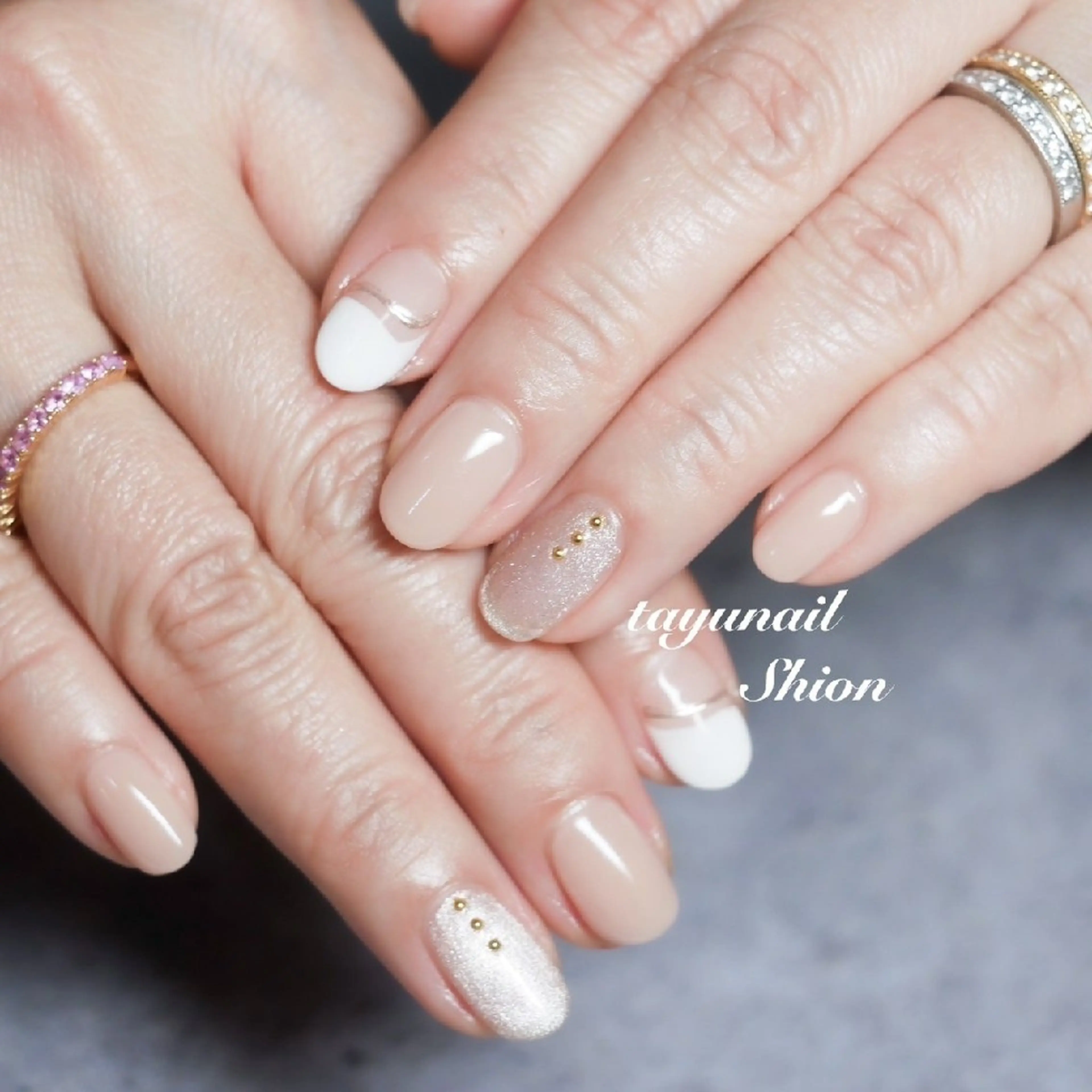 ネイル ジェルネイル マグネットネイル ミラーネイル ニュアンスネイル パラジェル ネイルサロン・ネイルスクール たゆnail所属・ネイルサロン 【たゆnail】のネイルデザイン