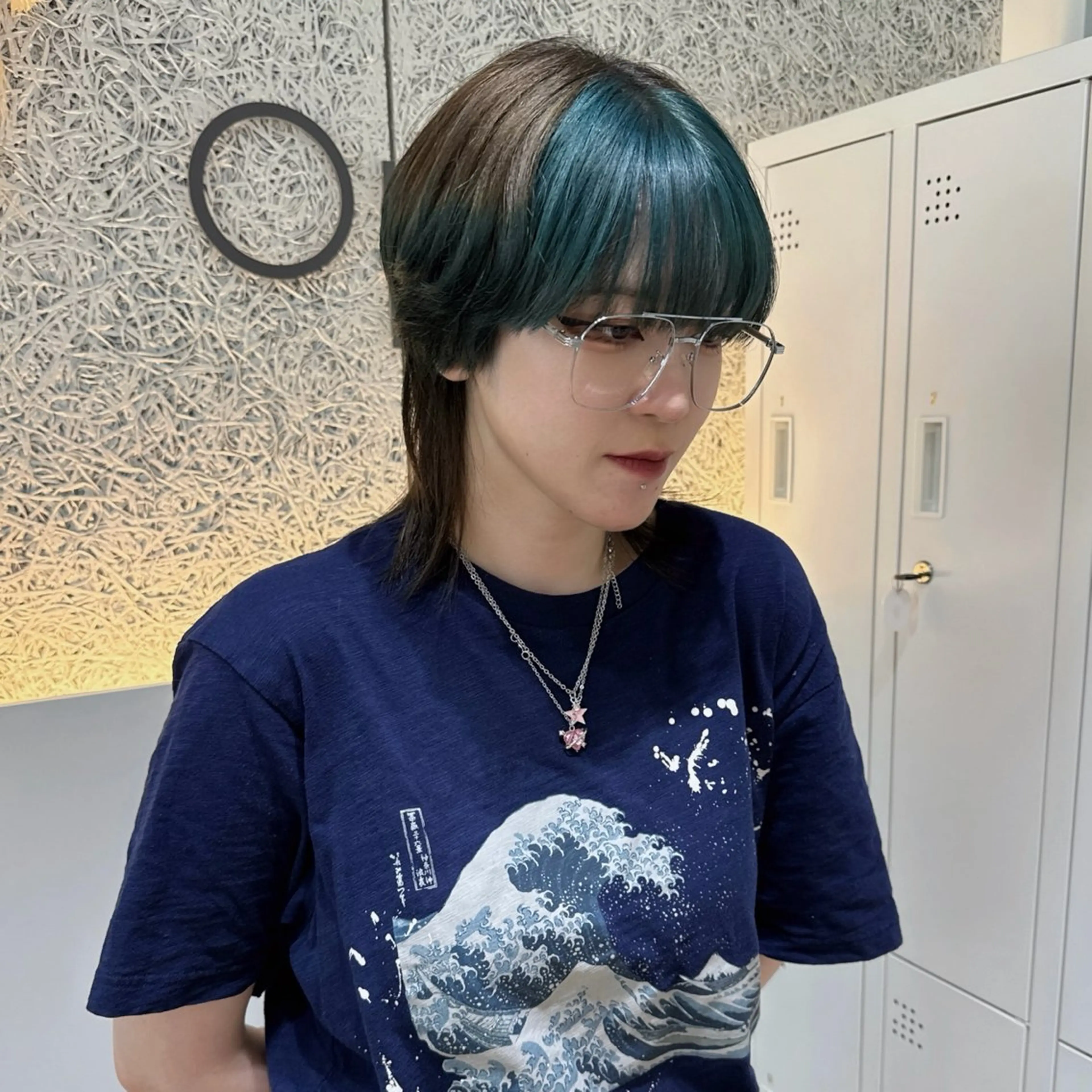 ミディアム カラー デザインカラー グレージュ ヘアカラー トリートメント 🌱ブリーチ・透明感 カラー/mapi🦭のヘアスタイル