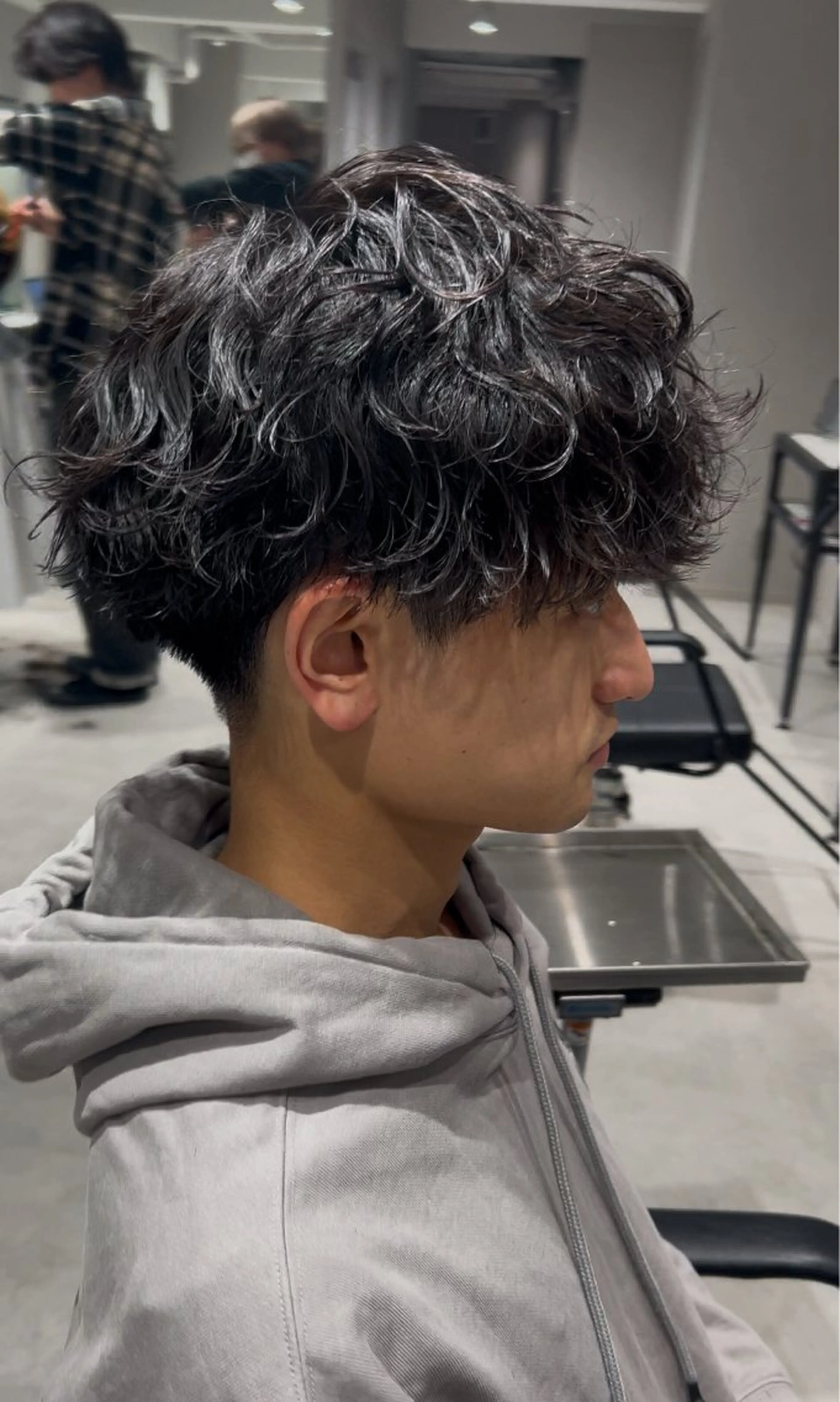 メンズ メンズパーマ 波巻きパーマ 👑駅近メンズサロン パーマ特化北千住👑のヘアスタイル