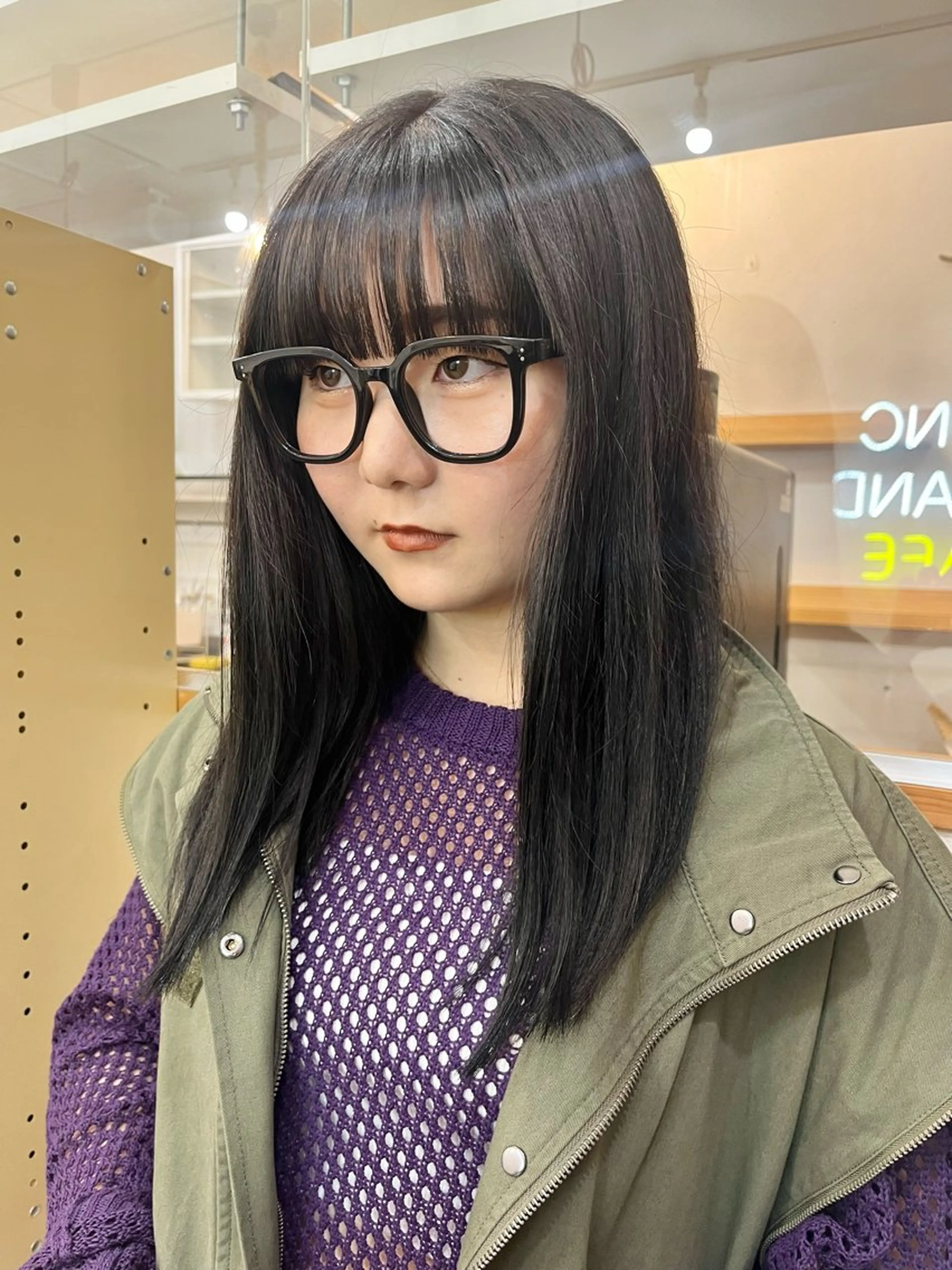 セミロング カラー カット ヘアカラー トリートメント 🌼sunc HINAMI🌼のヘアスタイル