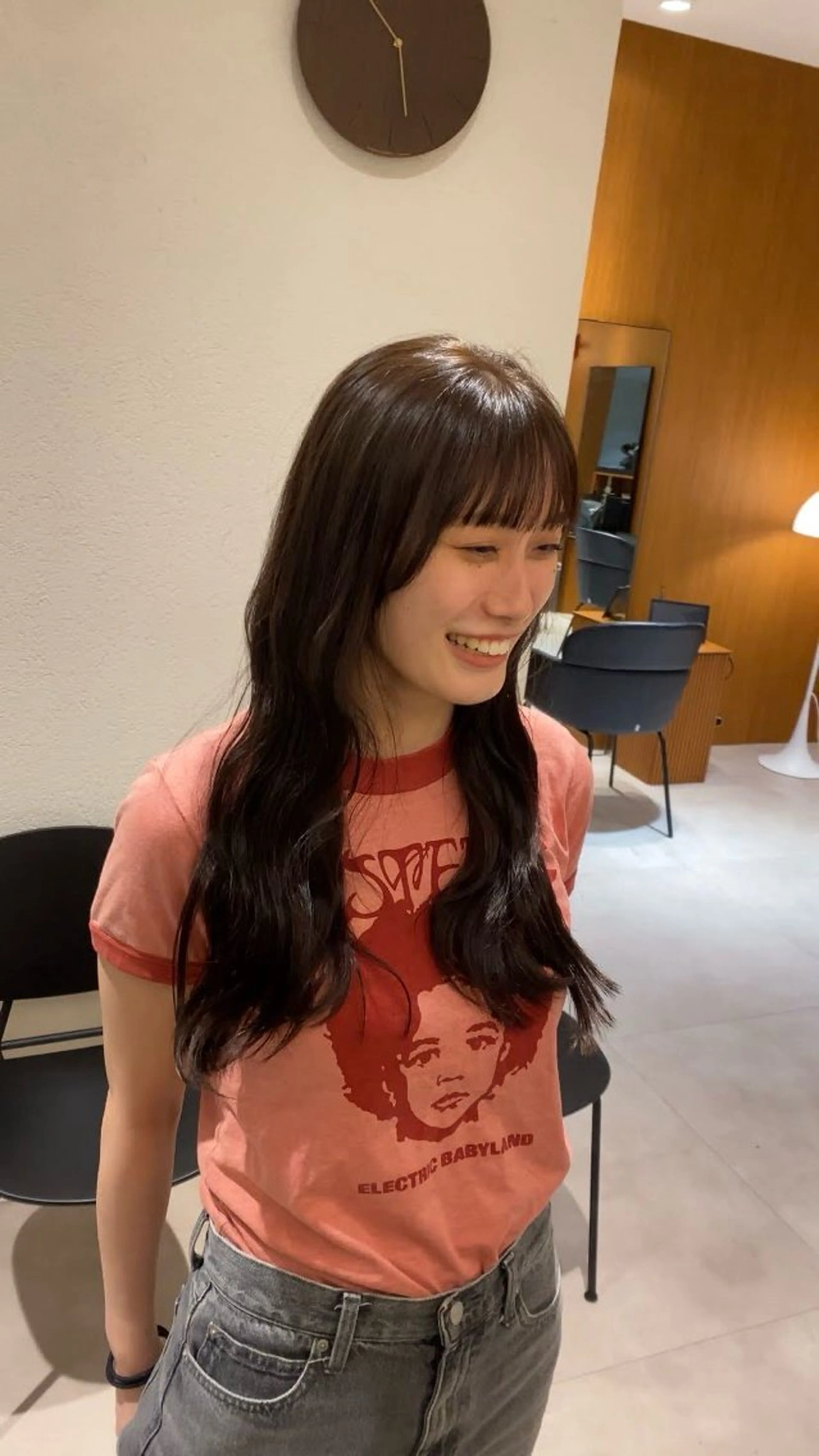 ミディアム カラー 《無料カットモデル / perm》ナミのヘアスタイル