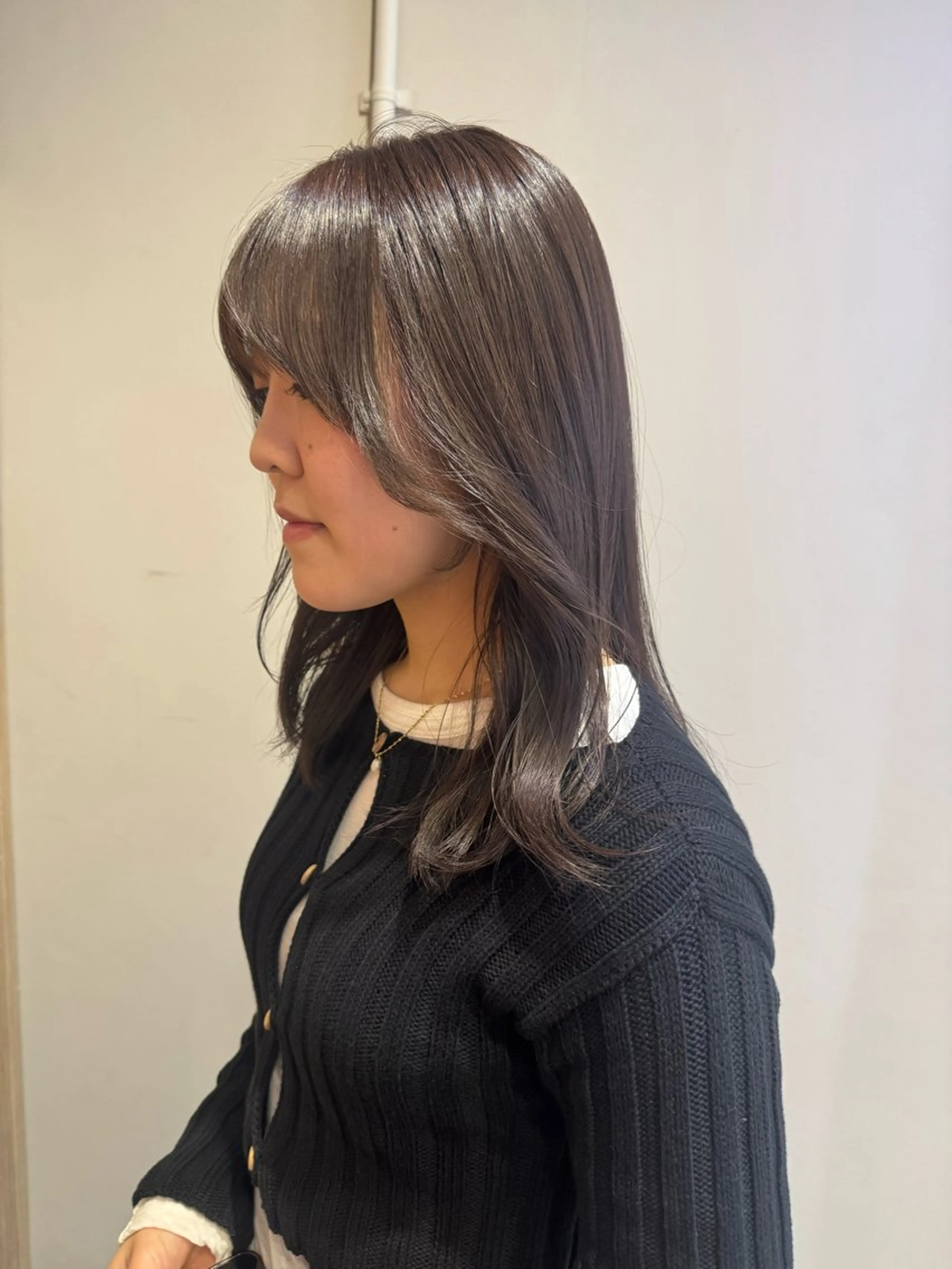 セミロング ヘアカラー トリートメント 透明感×レイヤーカッ ト🌼kiraraのヘアスタイル