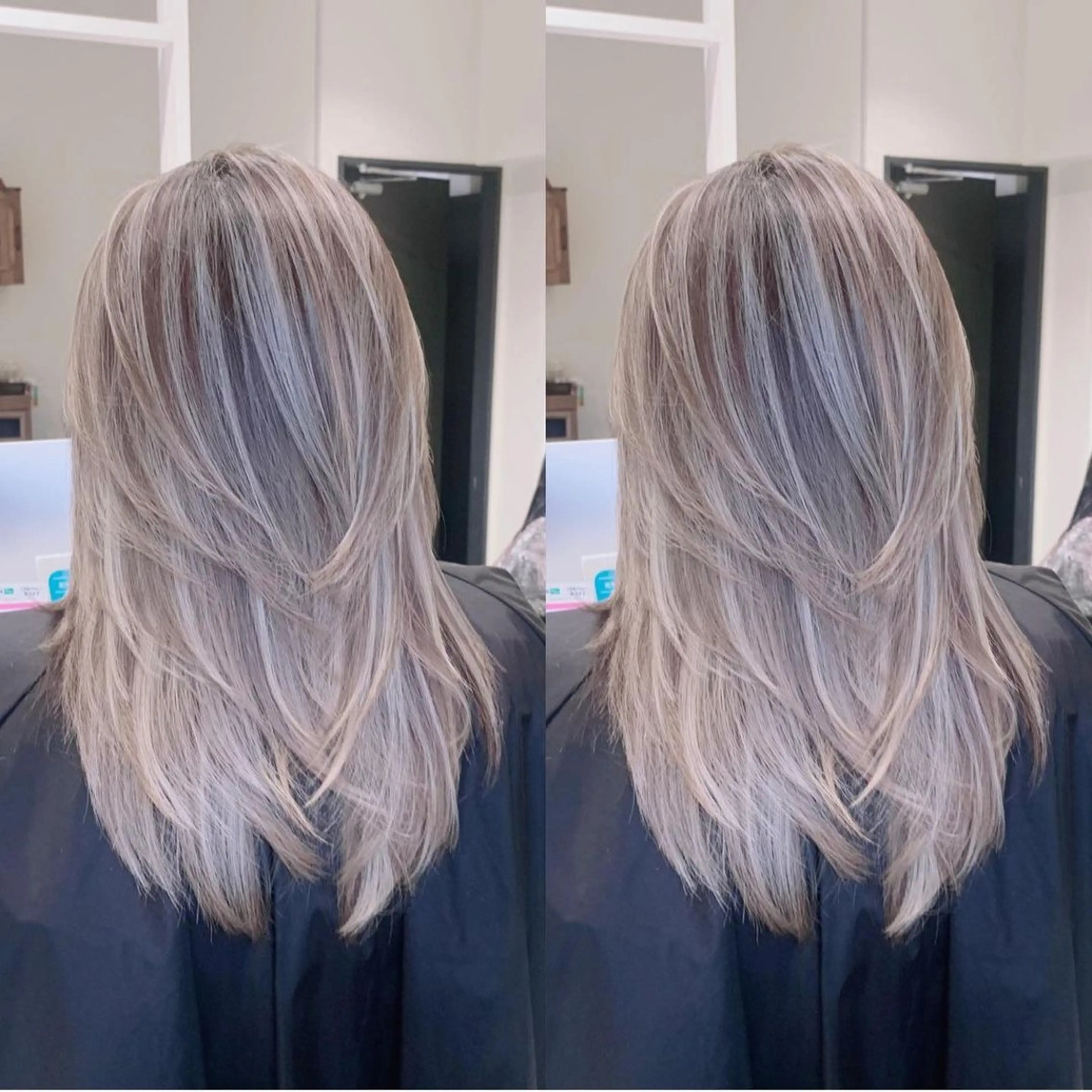 ロング カラー ブリーチ ケアブリーチ 髪質改善 ヘアカラー オフホワイトアンドなんば所属・福西 洋斗のヘアスタイル