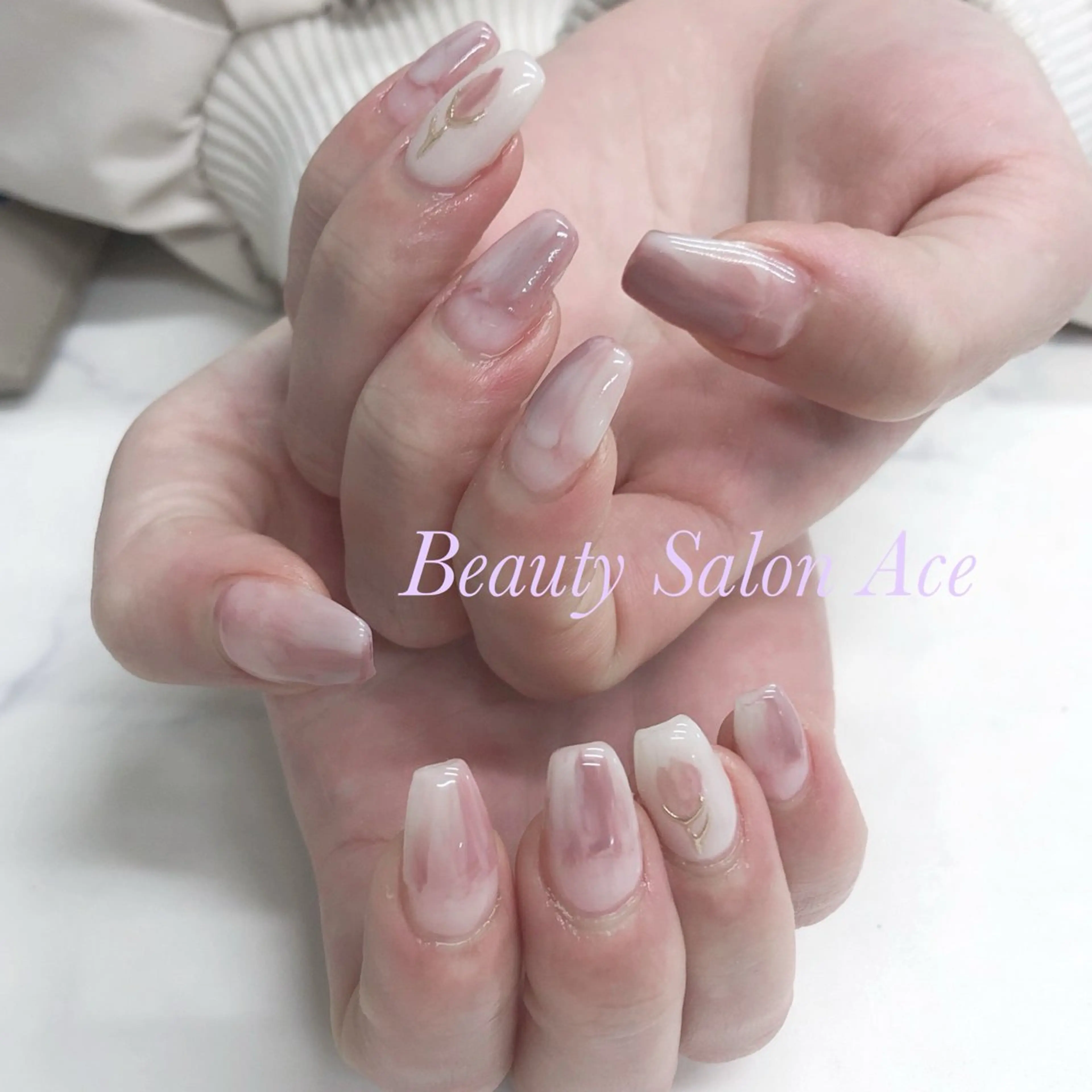 ネイル メンズネイル ニュアンスネイル ハンドネイル ハンドケア Beauty Salon Ace（ネイルサロン　エース）所属・池袋フィルイン Ace♡長さだしのネイルデザイン