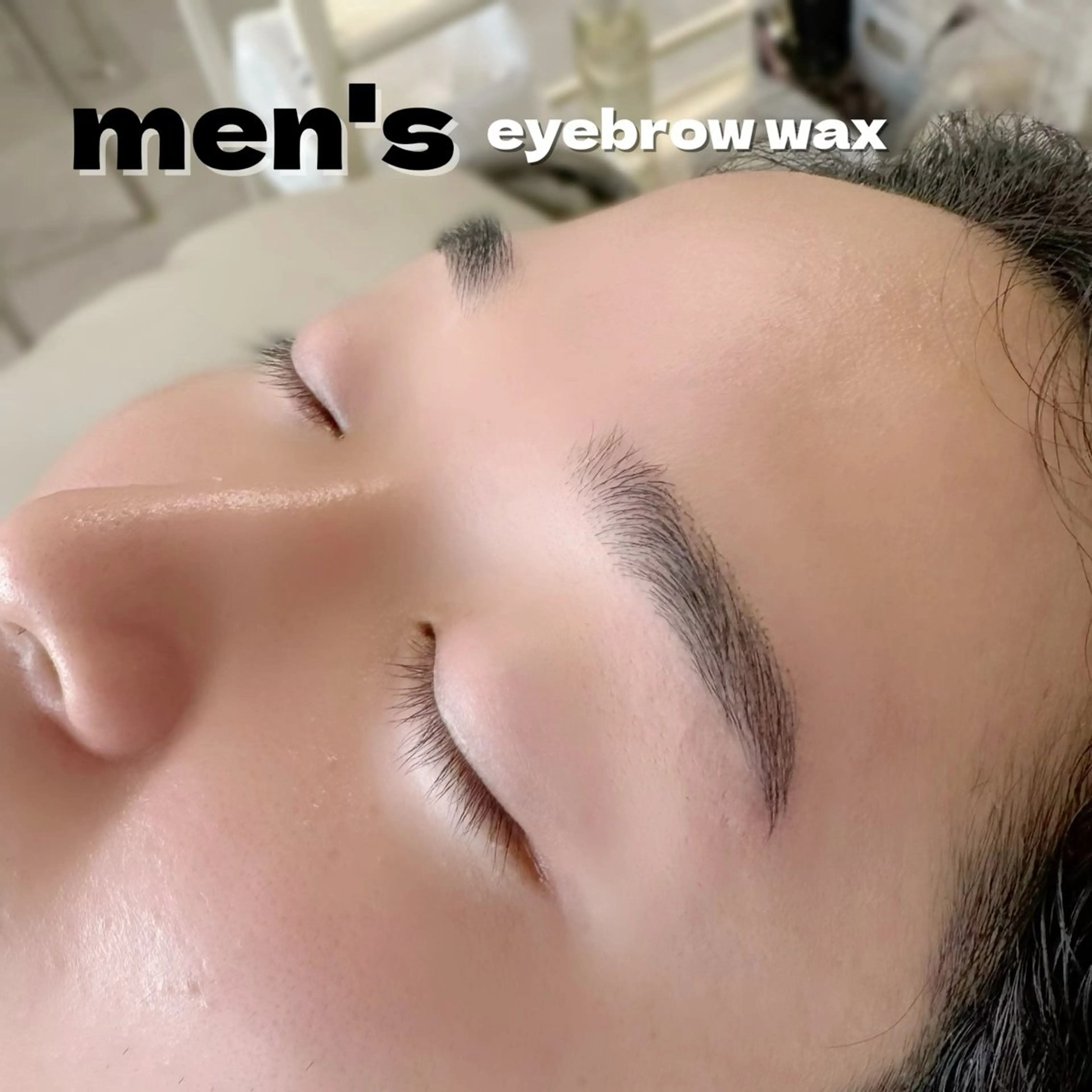 【men's】眉ワックス脱毛の写真