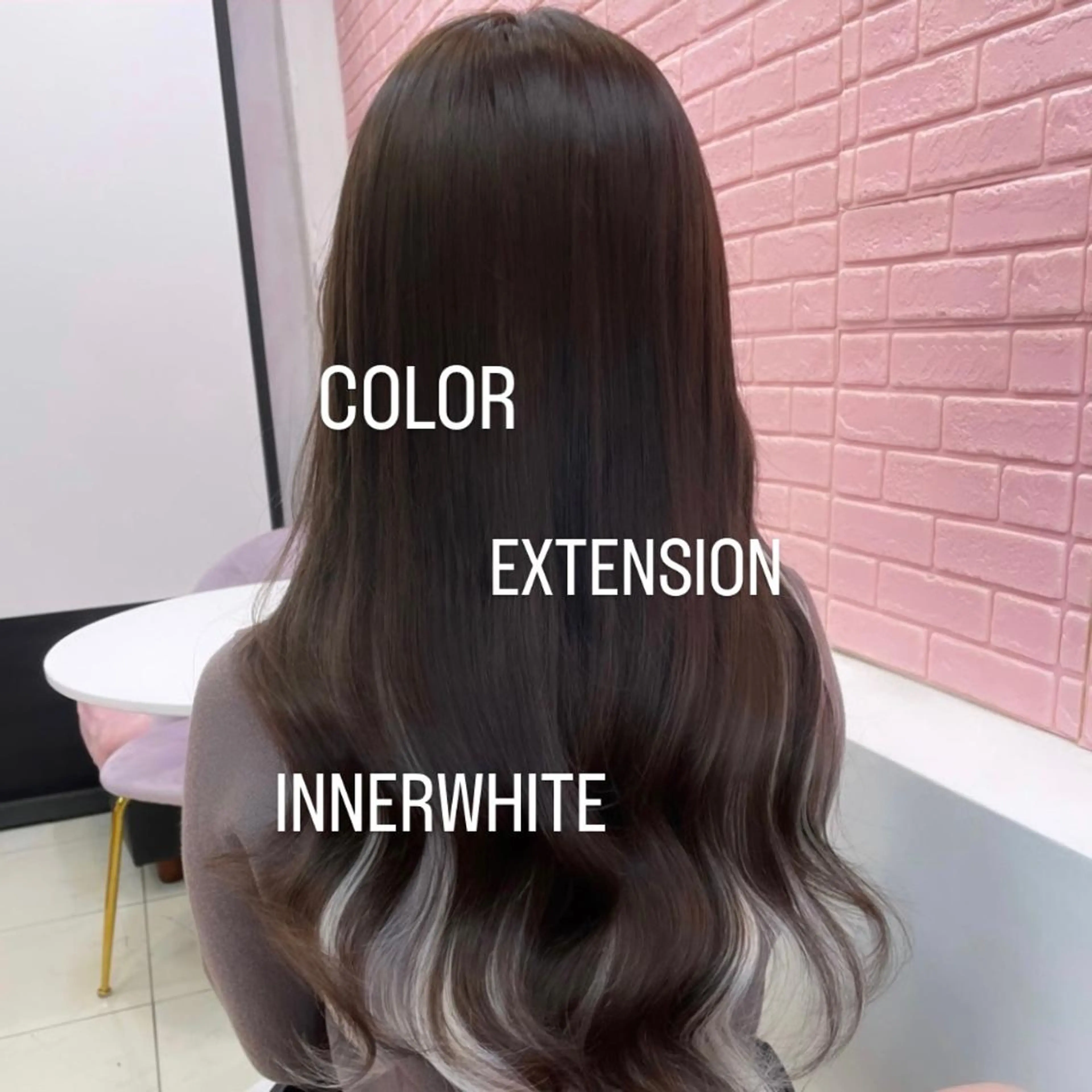 ロング カラー ヘアカラー エクステ エクステ🩵ブリーチ 韓国ヘア🩵KAEのヘアスタイル