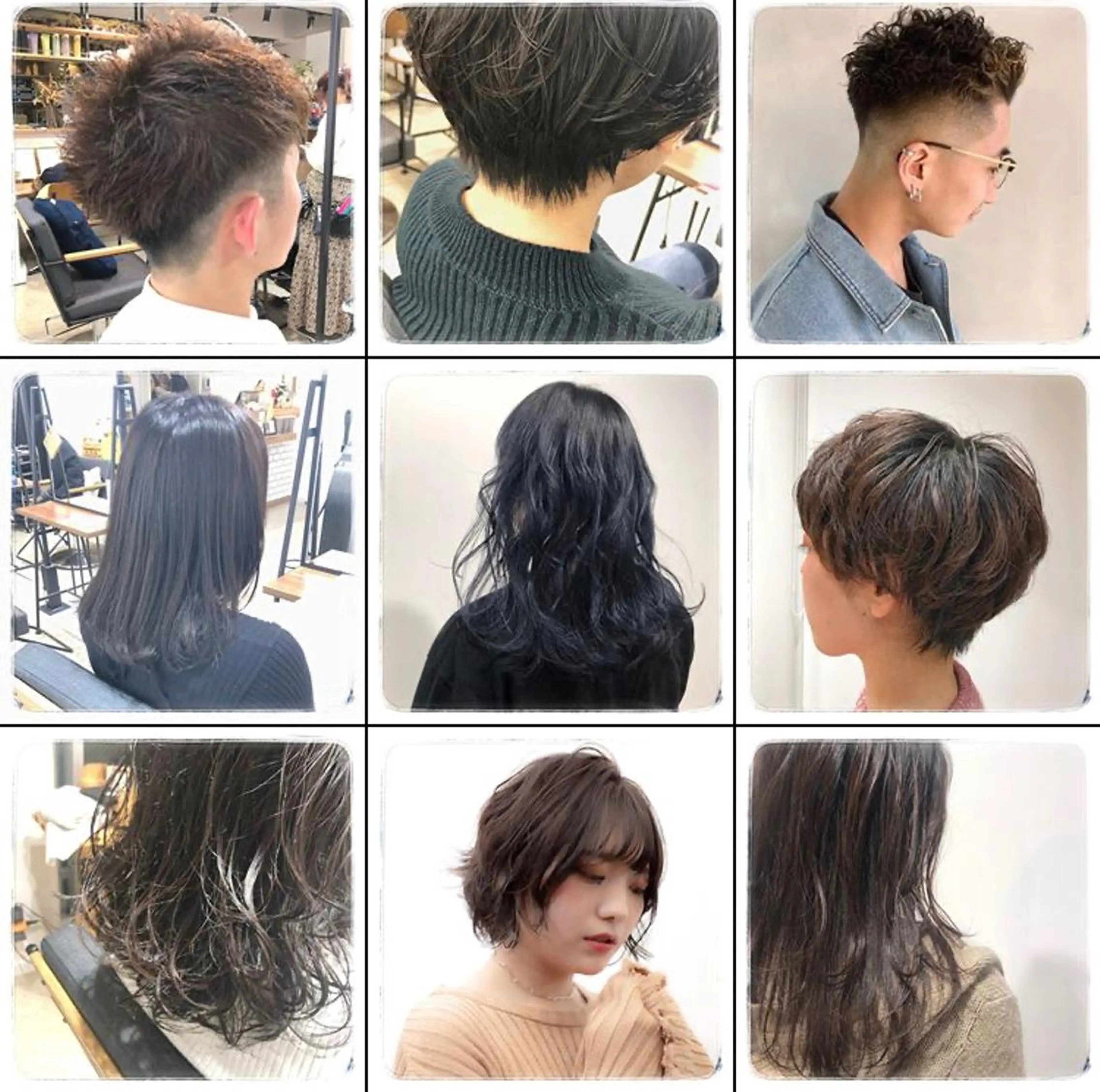 🟢ウルフ／スパイラ ルパーマ／大西🟢のヘアスタイル