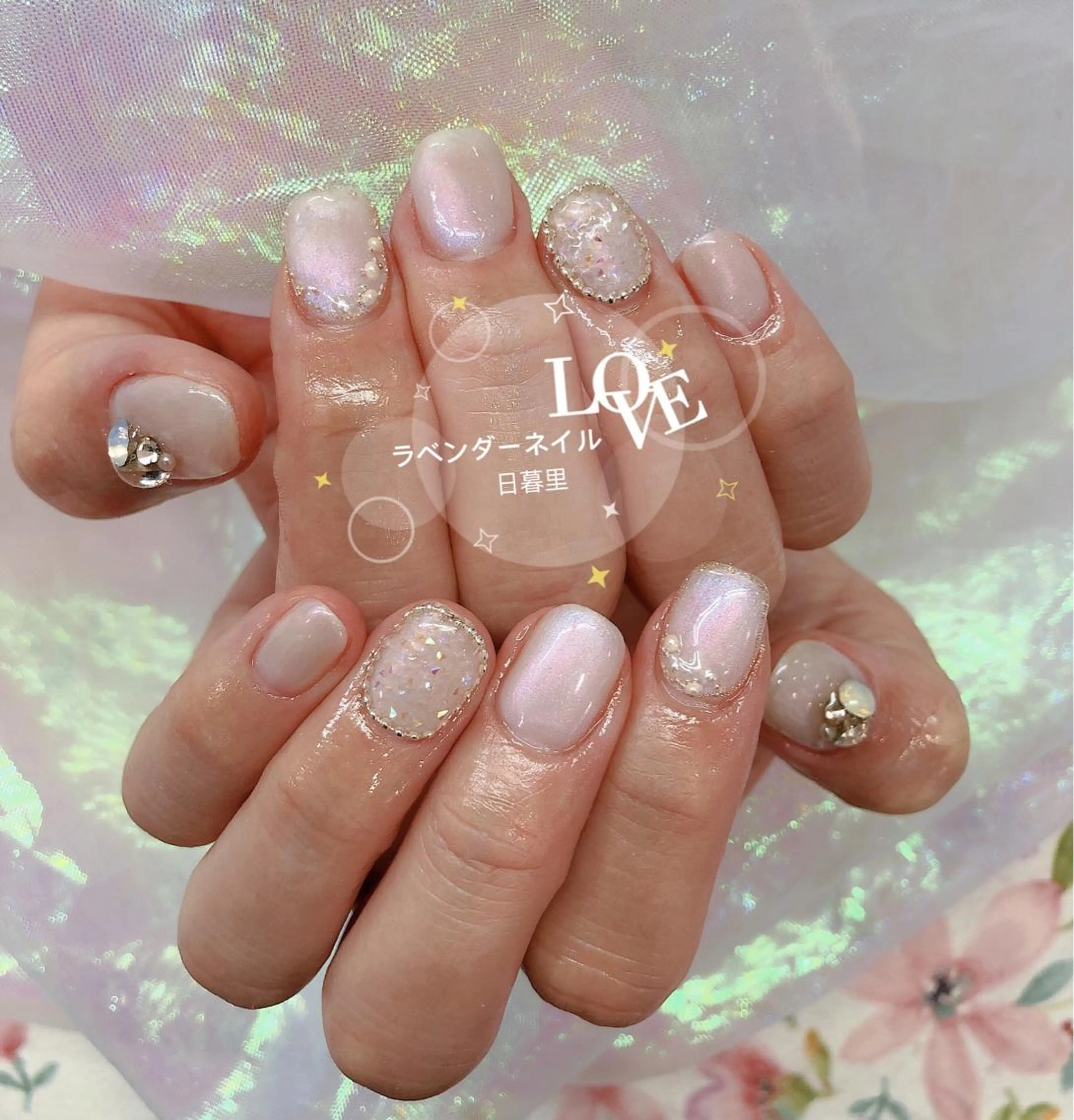 ネイル ラベンダー💖日暮里 ルル💖ネイルのネイルデザイン