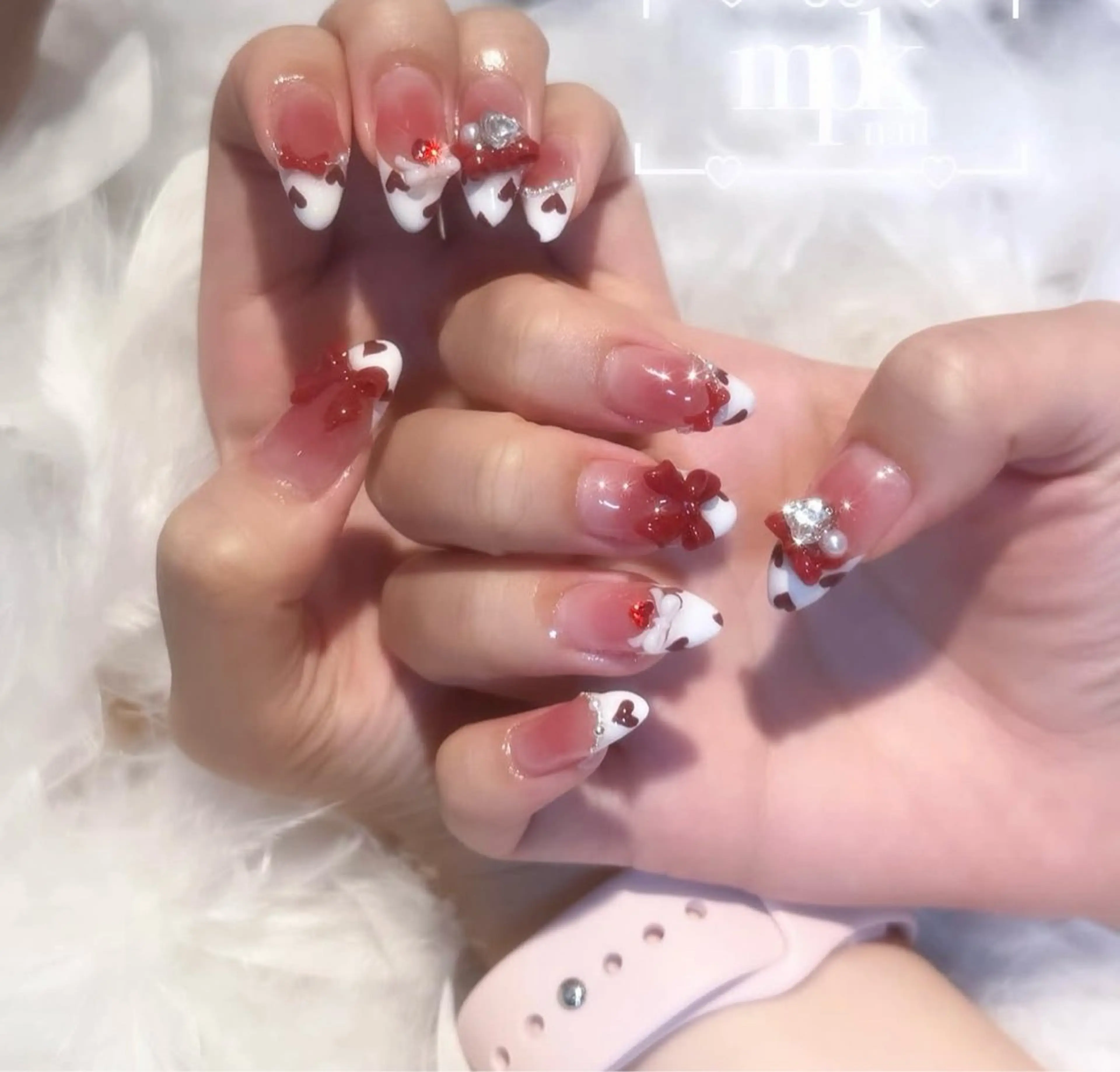 ネイル 韓国ネイル 持ち込み ニュアンスネイル ネイルチップ ハンドネイル TABI ANA.CHUOのネイルデザイン