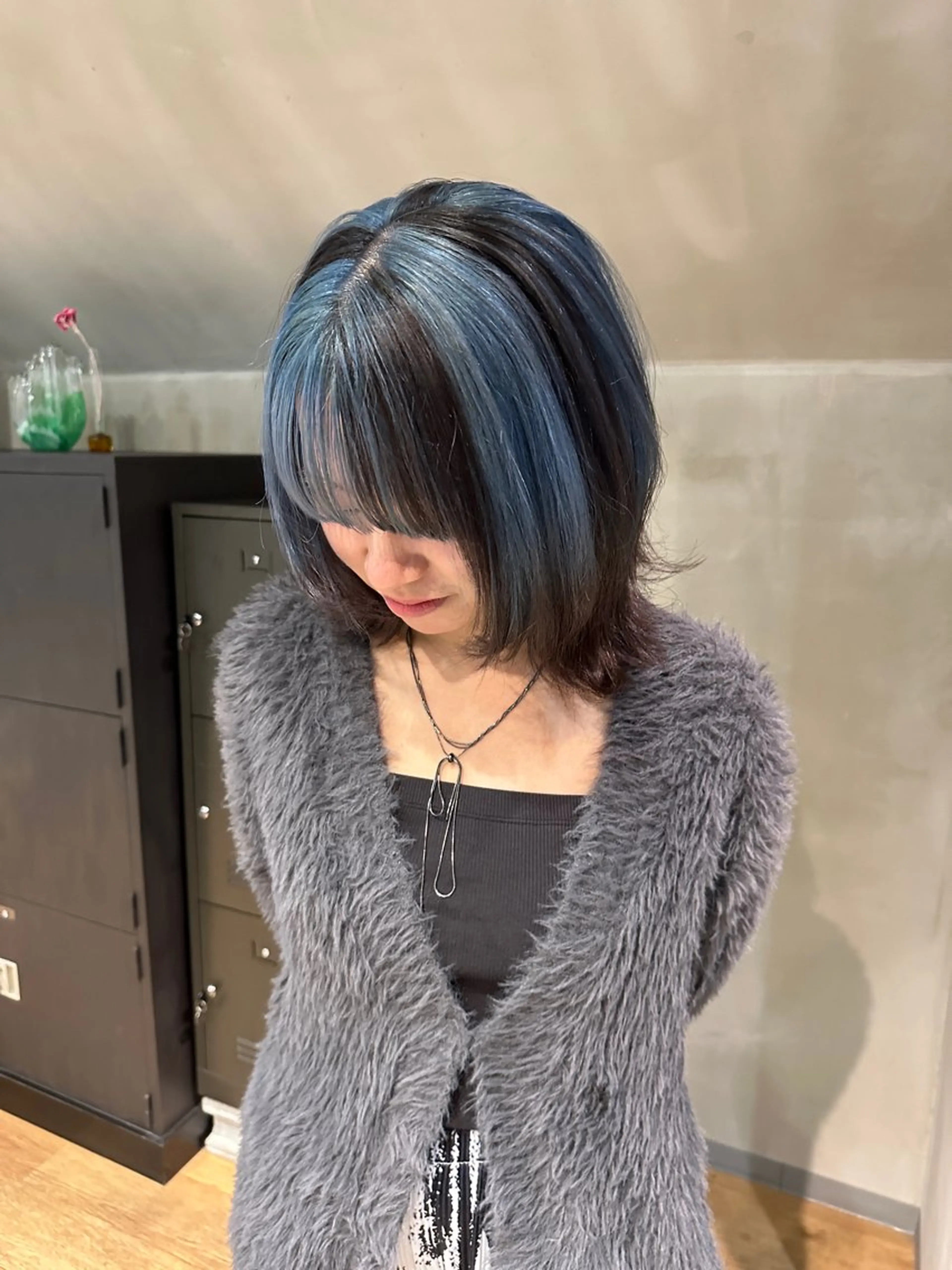 ミディアム カラー Hina/ハイライト 、パーマモデル募集中のヘアスタイル