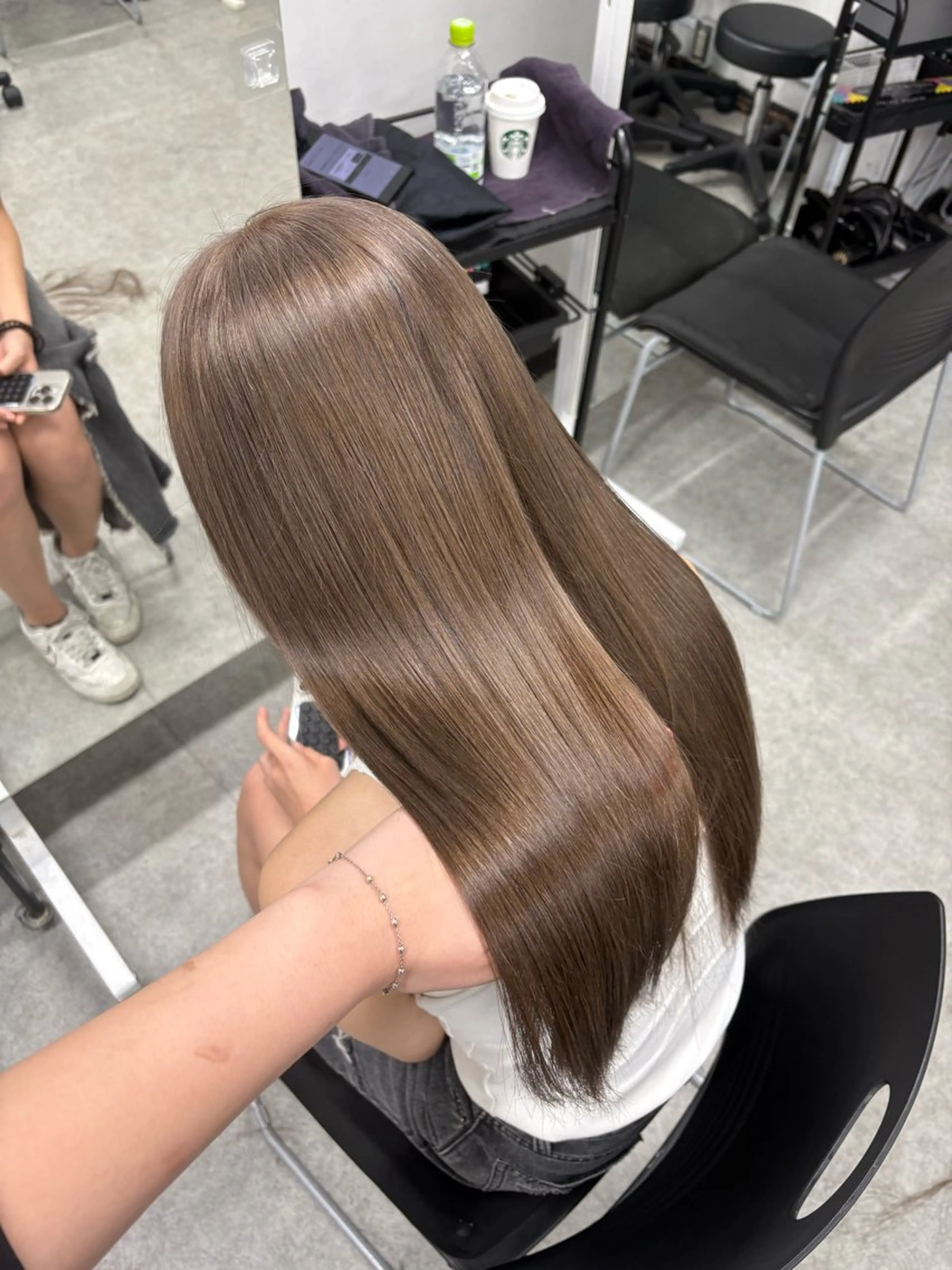 ロング カラー カット ヘアカラー 韓国ヘア×透明感 🪞横浜/MIU🪞のヘアスタイル