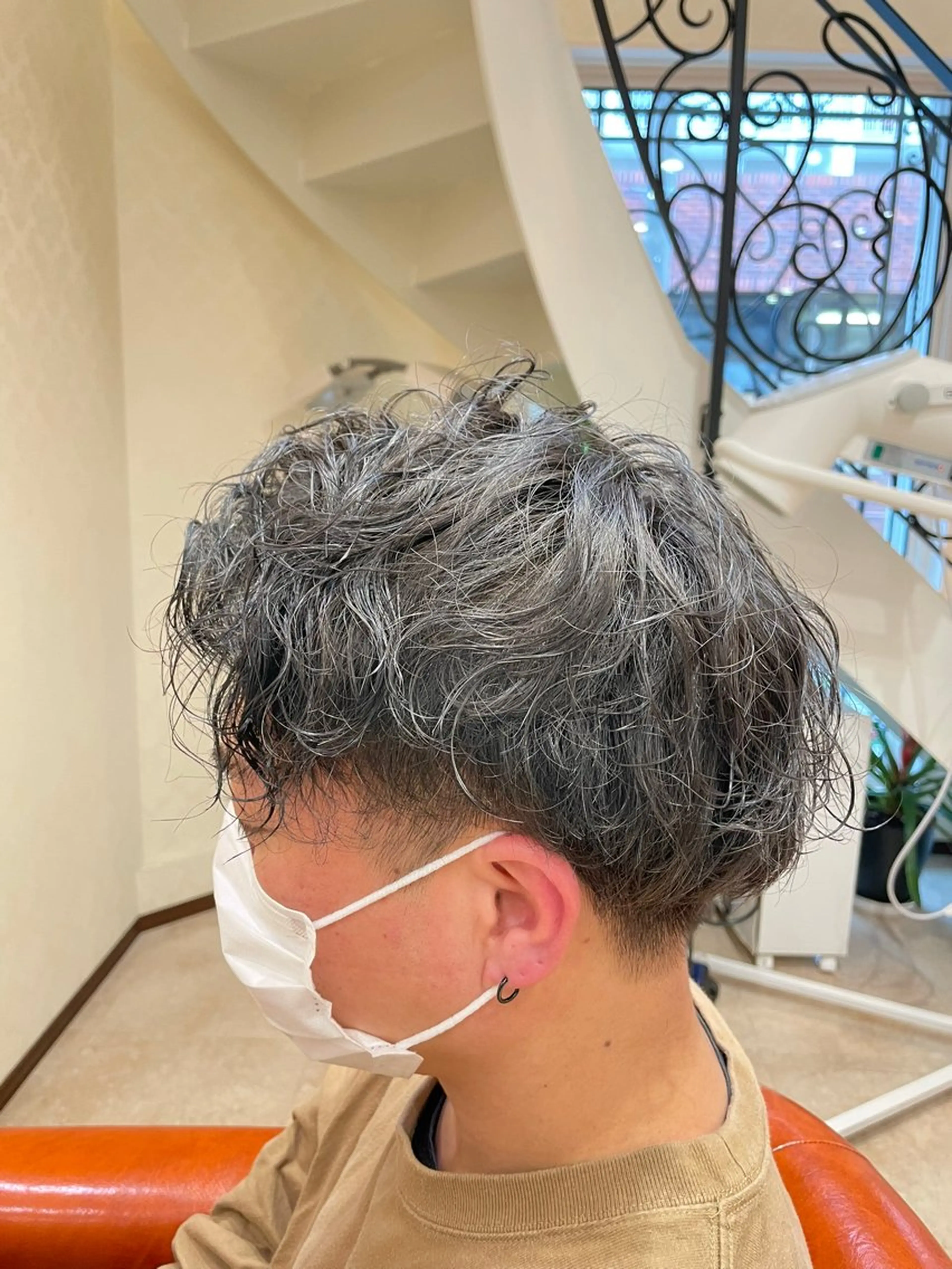 パーマ メンズ カット パーマ トリートメント コゾノ ミキコのヘアスタイル