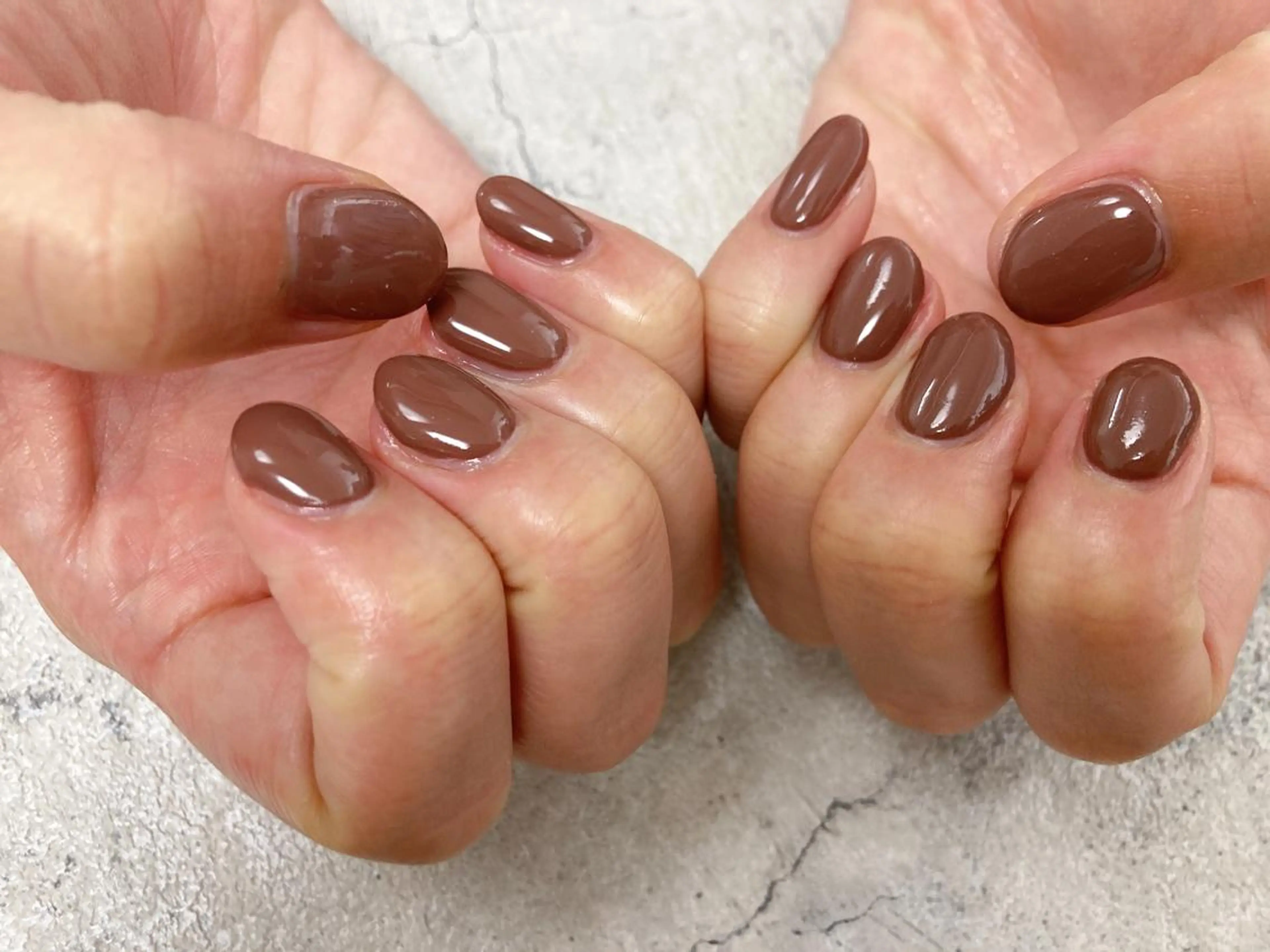 ネイル ワンカラーネイル ハンドネイル Mogu nail 二子玉川のネイルデザイン