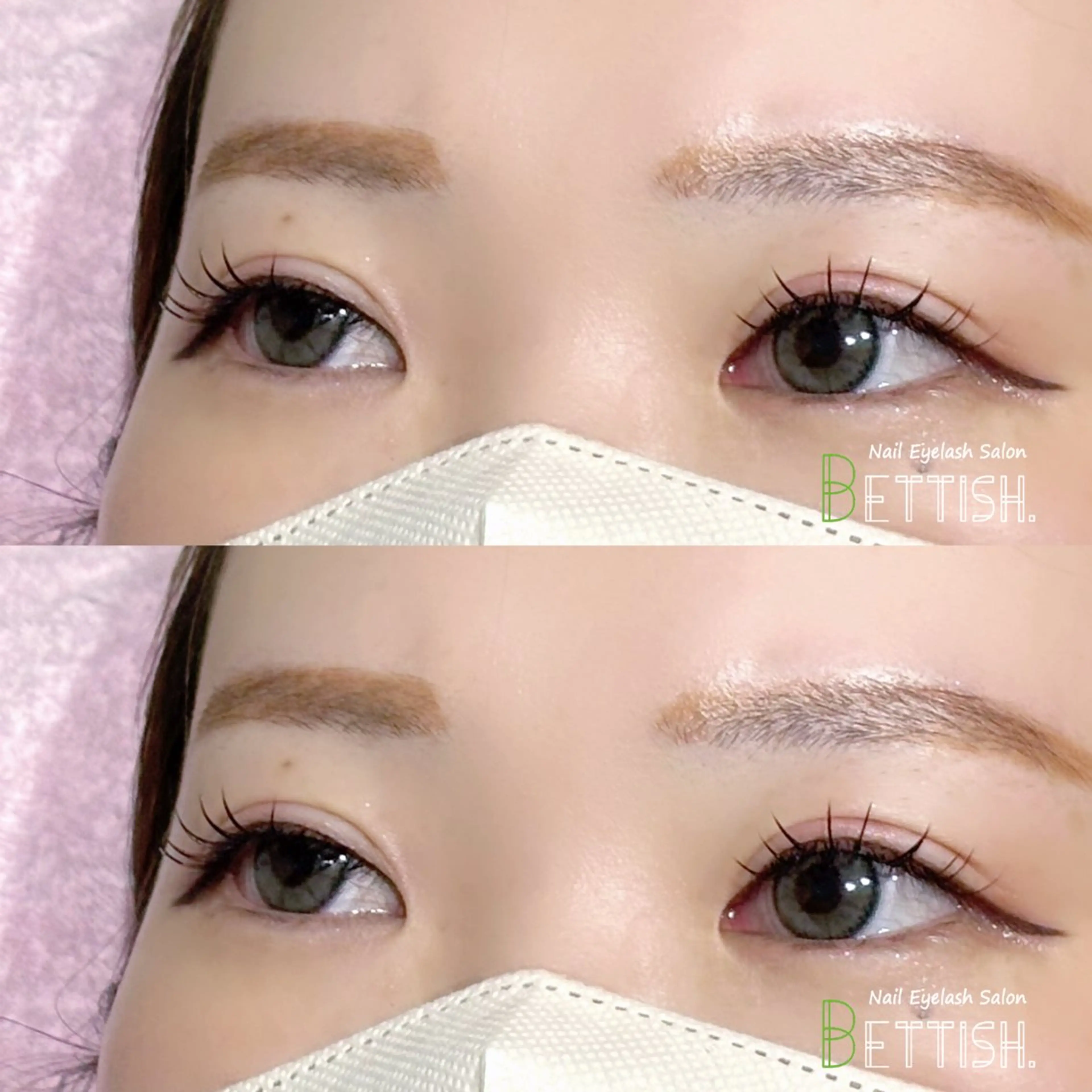 マツエク・マツパ フラットラッシュ BETTISH🩵 SERIのマツエク・マツパデザイン