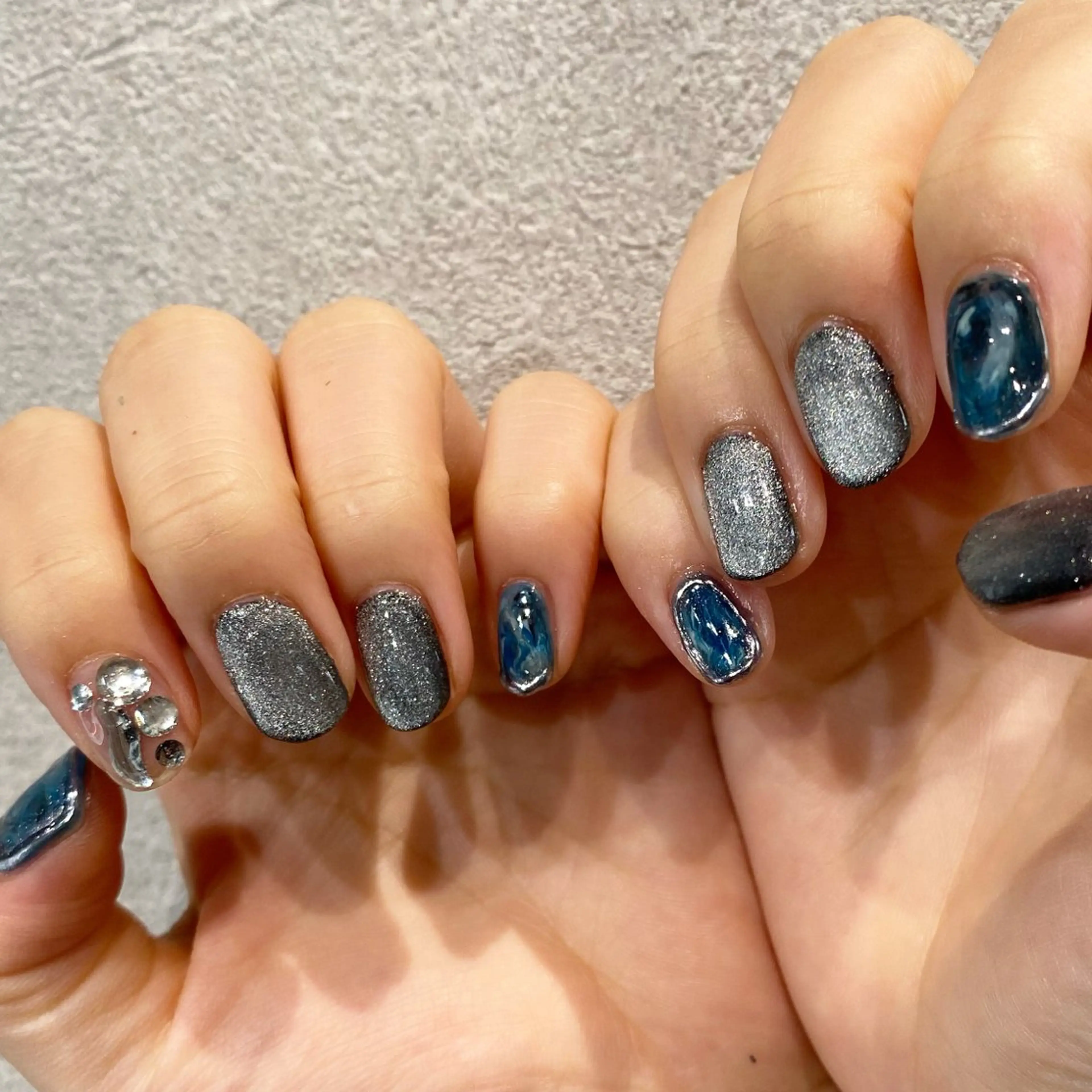 ネイル ブルー 透明感モテスタイル 💞SHIORI💞のヘアスタイル