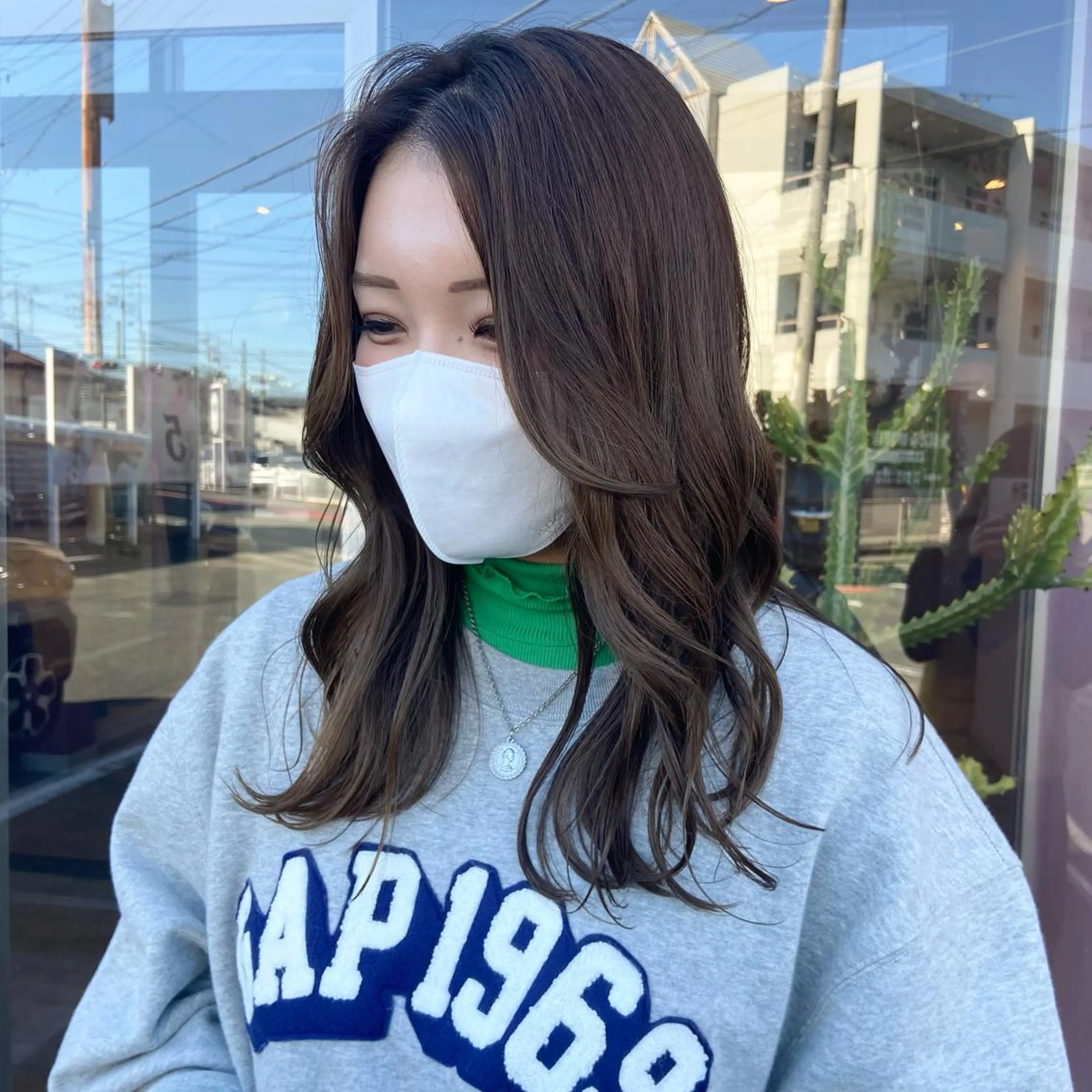 ロング カラー アッシュ 黒髪 ブリーチ ブルーカラー ブルーブラック 🌿寄り添い型美容師 🌿yuiのヘアスタイル