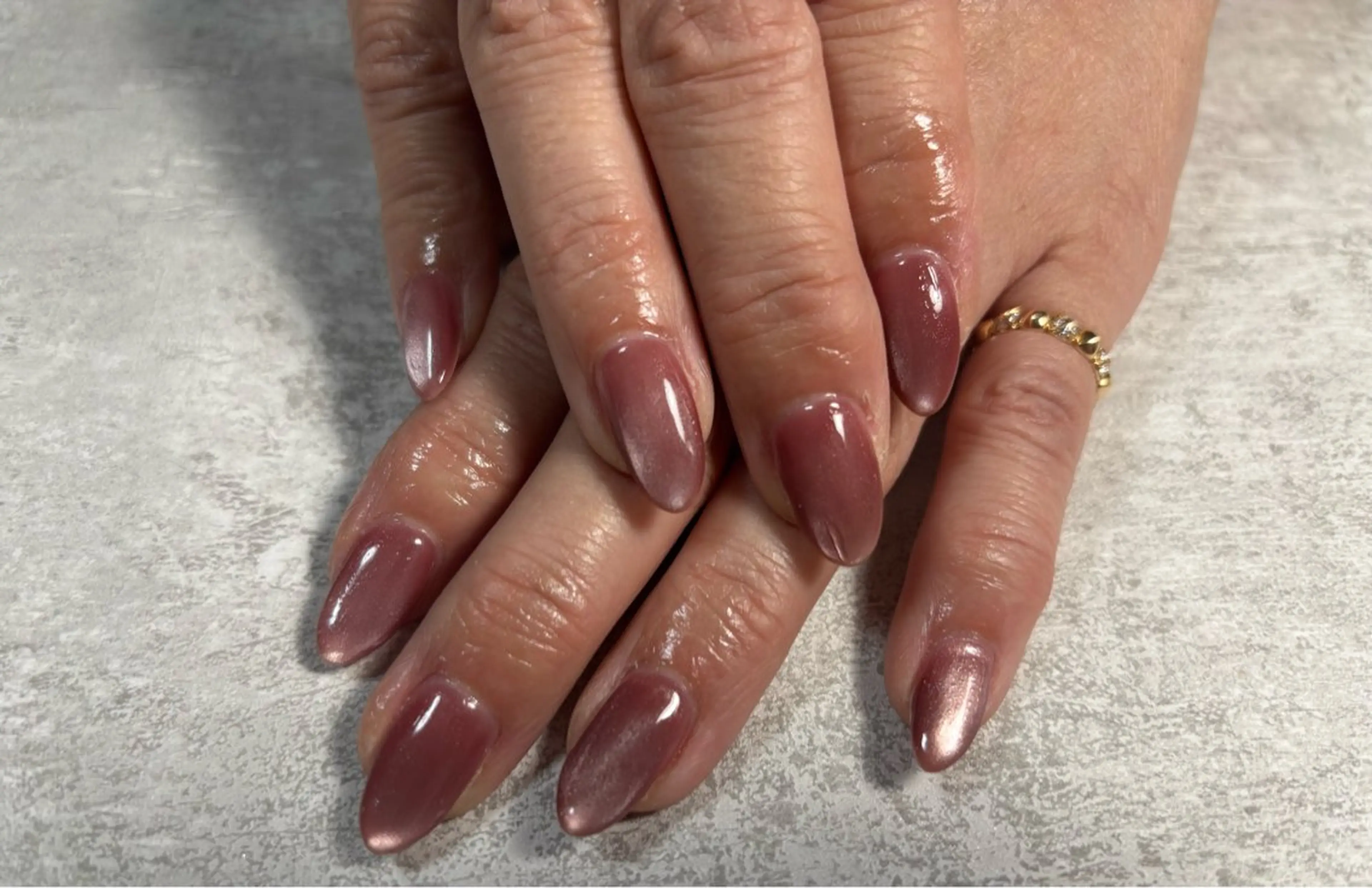 ネイル オーロラネイル ブルー フットネイル フレンチネイル ジェルネイル ハンドネイル kiki nail たまプラーザのネイルデザイン