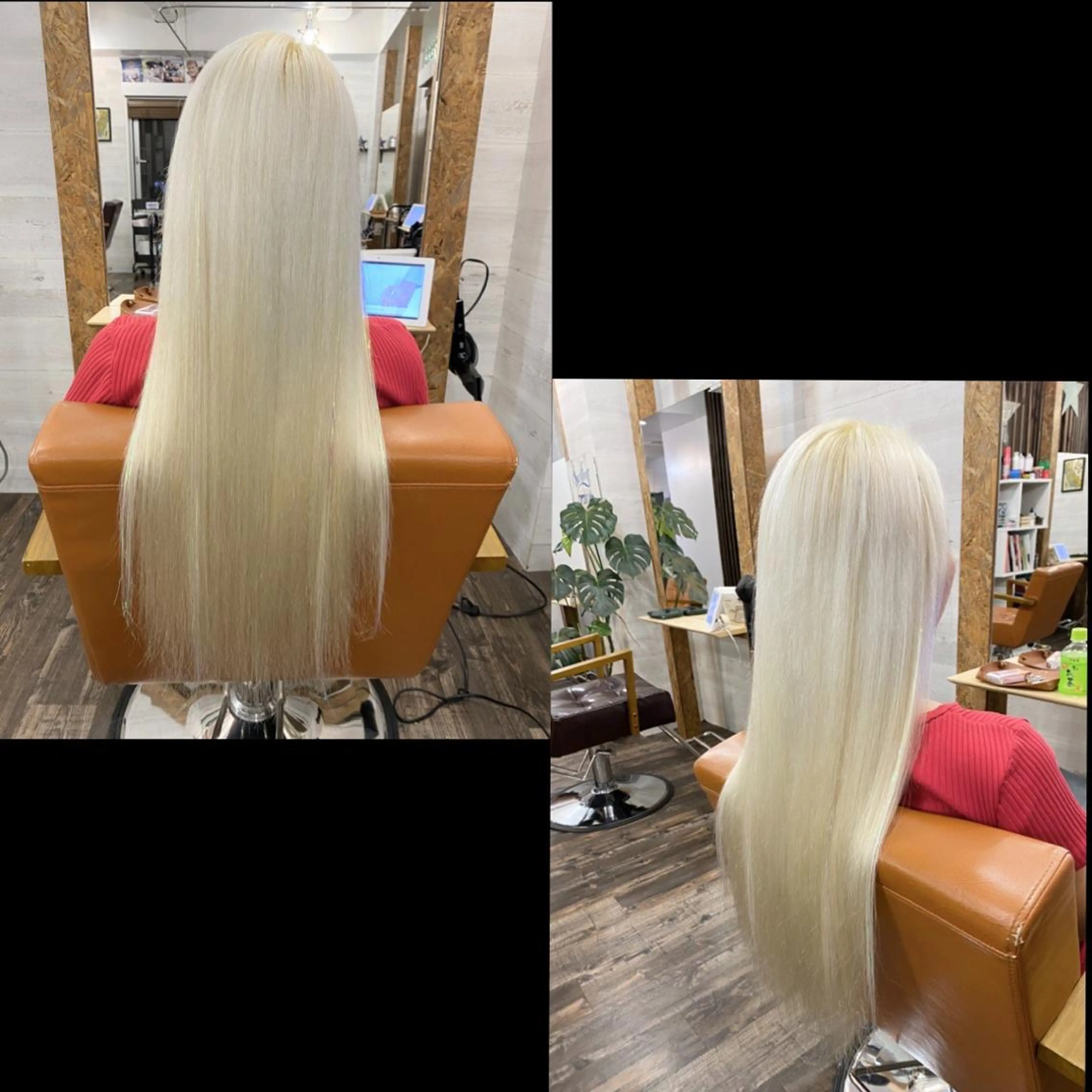 ロング カラー ヘアカラー ✯カラー&編み込み エクステ✯池田智博✯のヘアスタイル