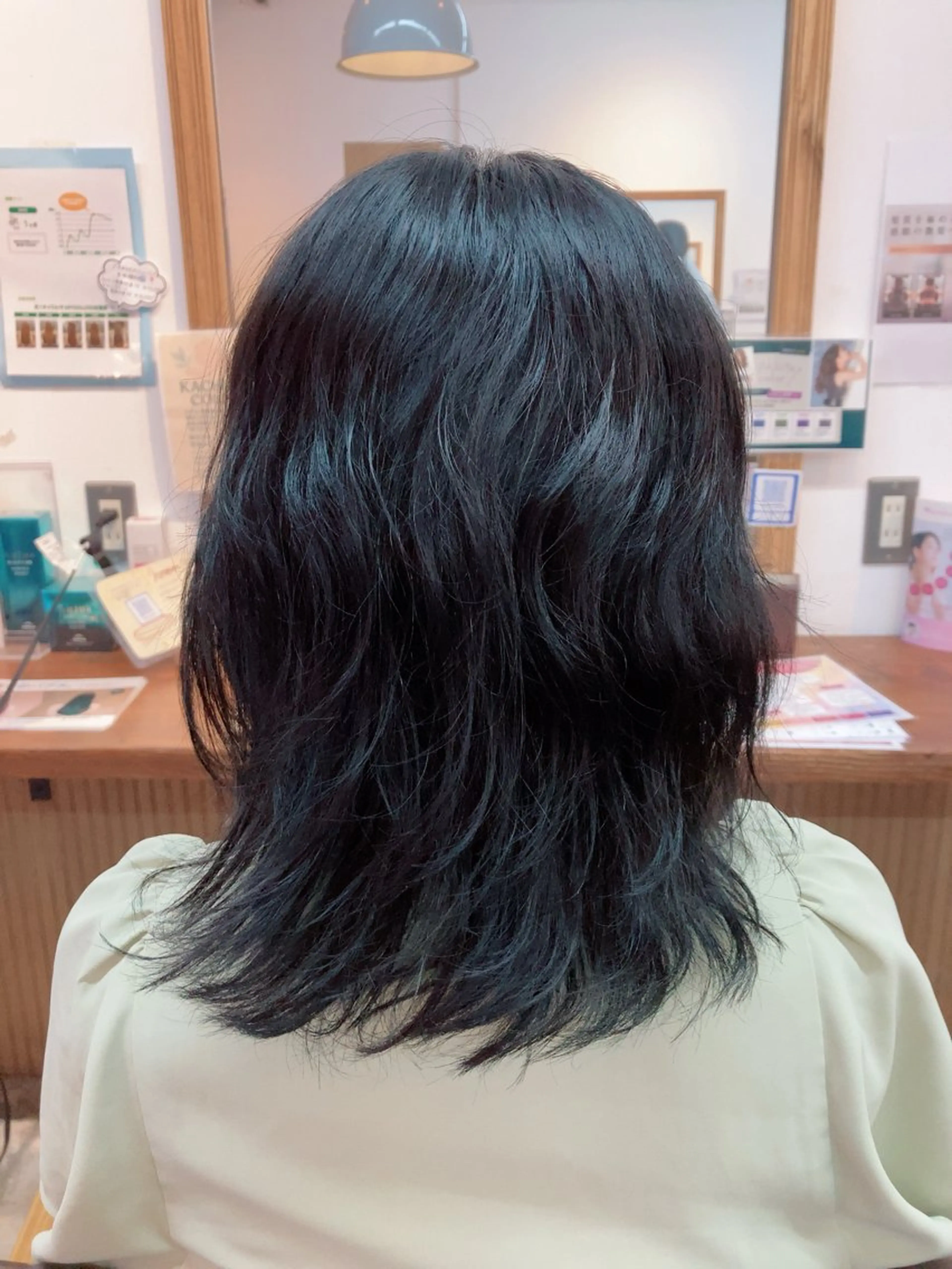 セミロング カラー セミロングパーマ 学生 ROSSO Hair&SPA五反野店所属・💫 シュン💫のヘアスタイル