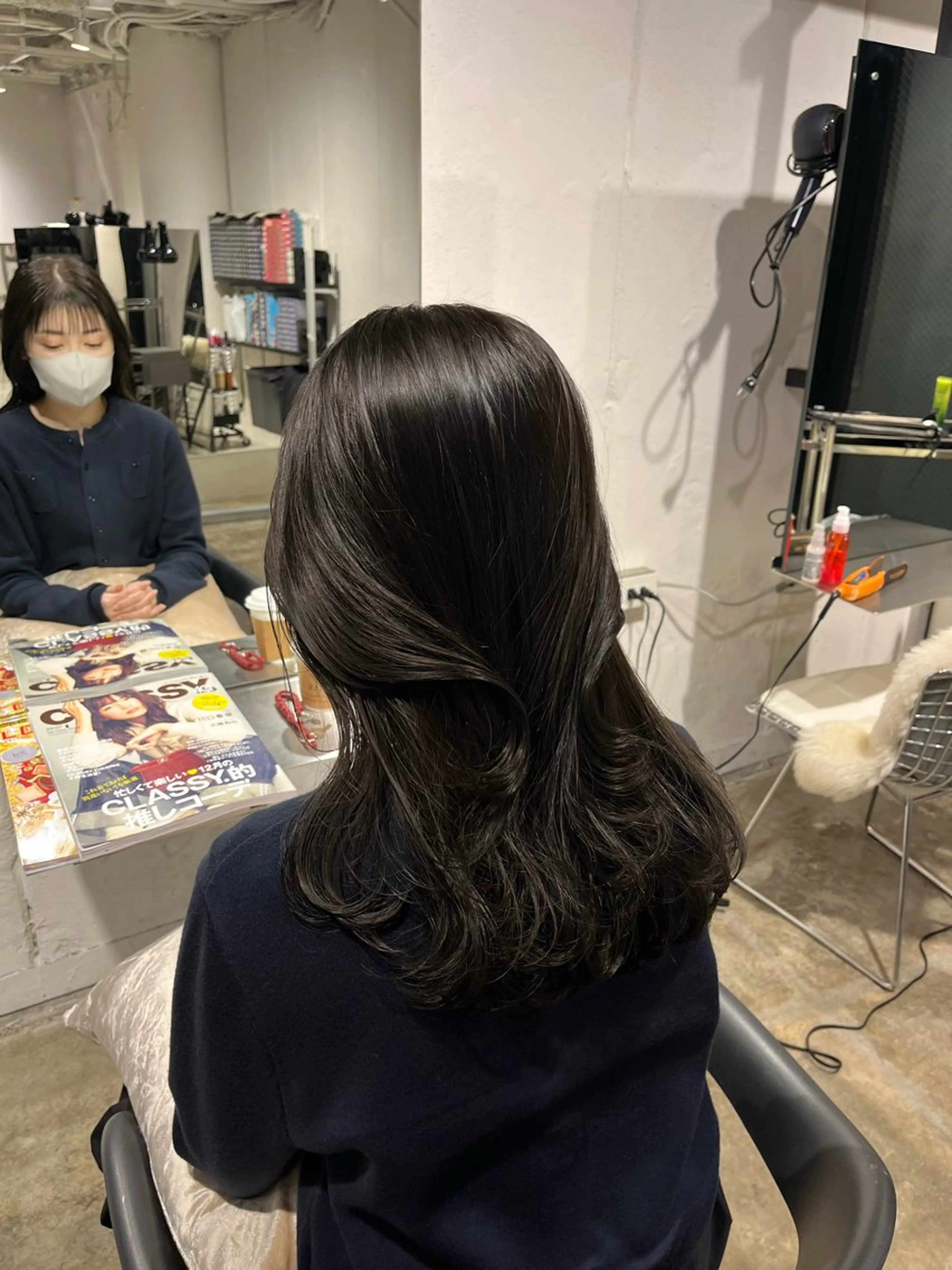 ミディアム 🟡ひろの/ツヤ カラー/髪質改善🟡のヘアスタイル