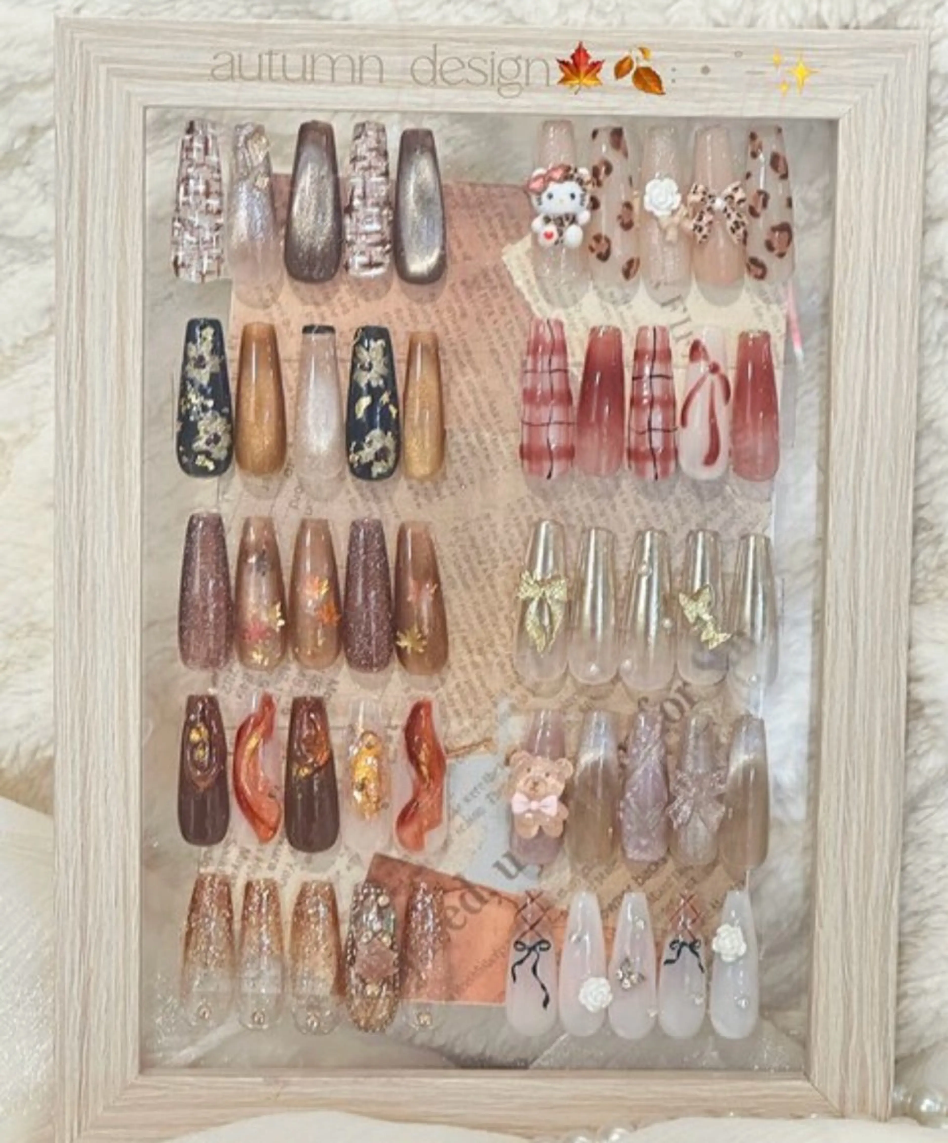 秋🍁定額デザインネイル💅【オフあり✖️ミニモ限定価格】色んな種類からお選びいただけます！色変更OK🙆‍♀️の写真