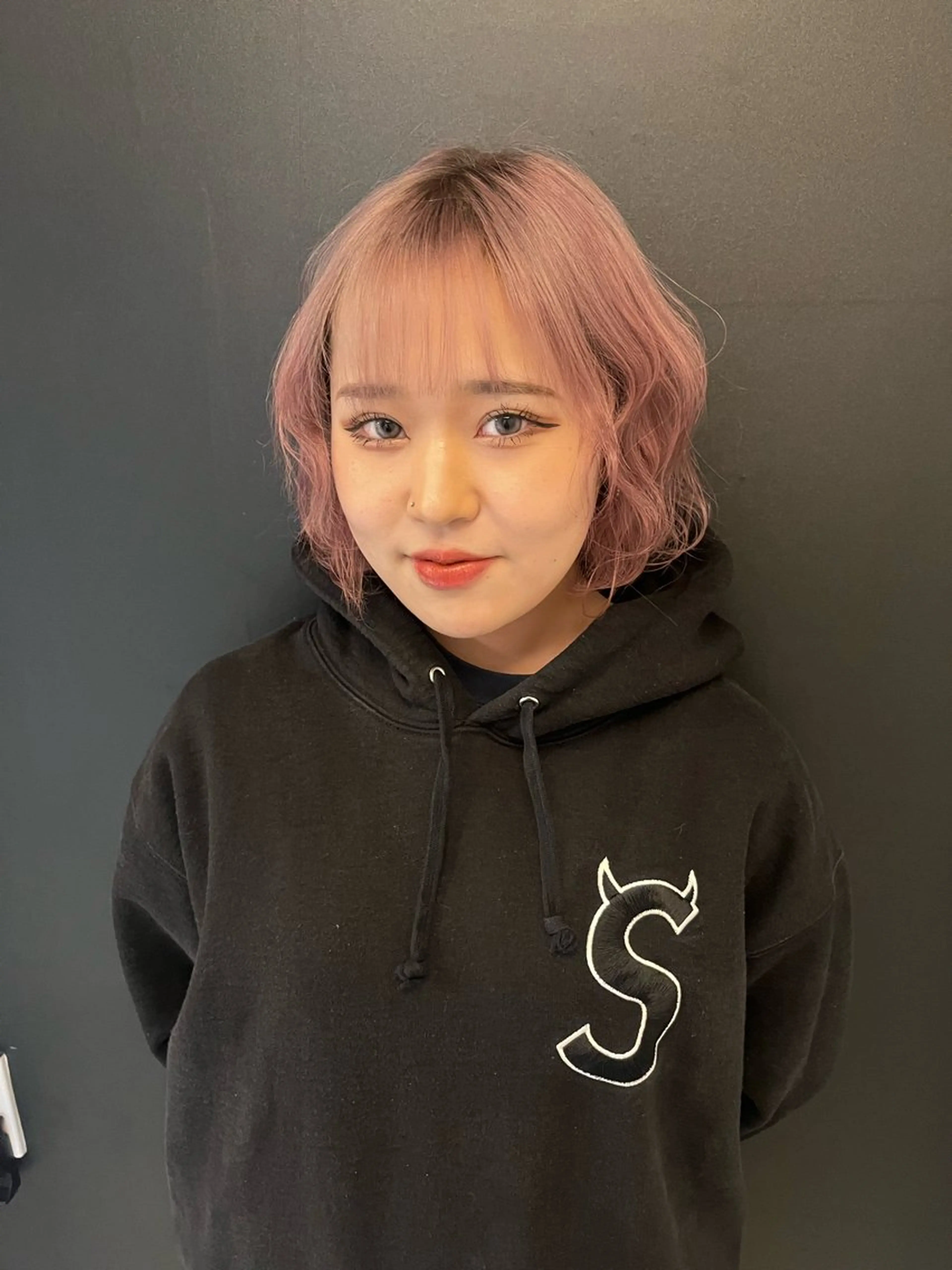 ミディアム カラー ヘアアレンジ @kyoniyy KYONIのヘアスタイル