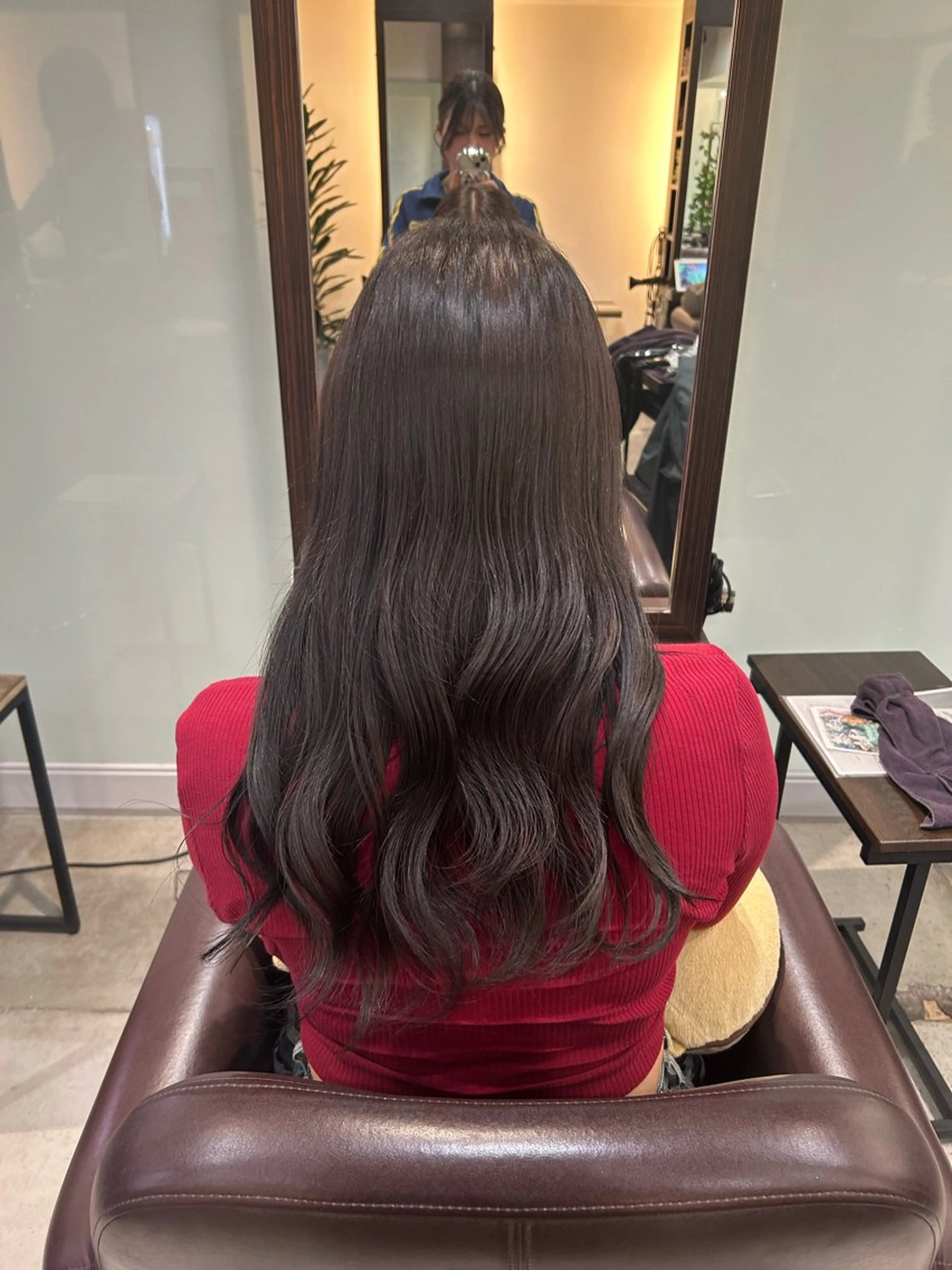 ロング カラー 透明感カラー グレージュ オリーブグレージュ オリーブグレー 坂本奈都美 🎀のヘアスタイル