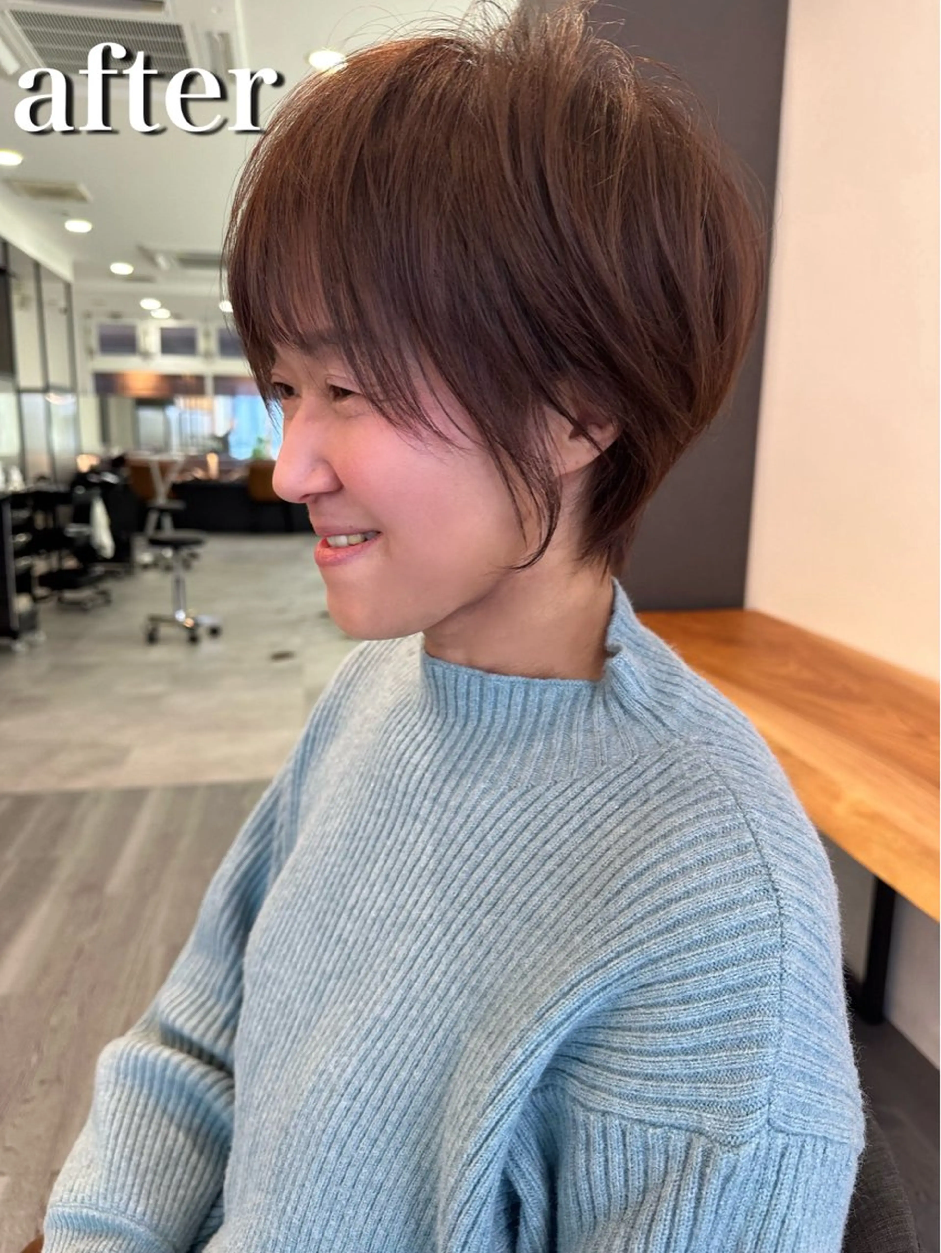 ショート i .Ehime店所属・福本 可奈子のヘアスタイル