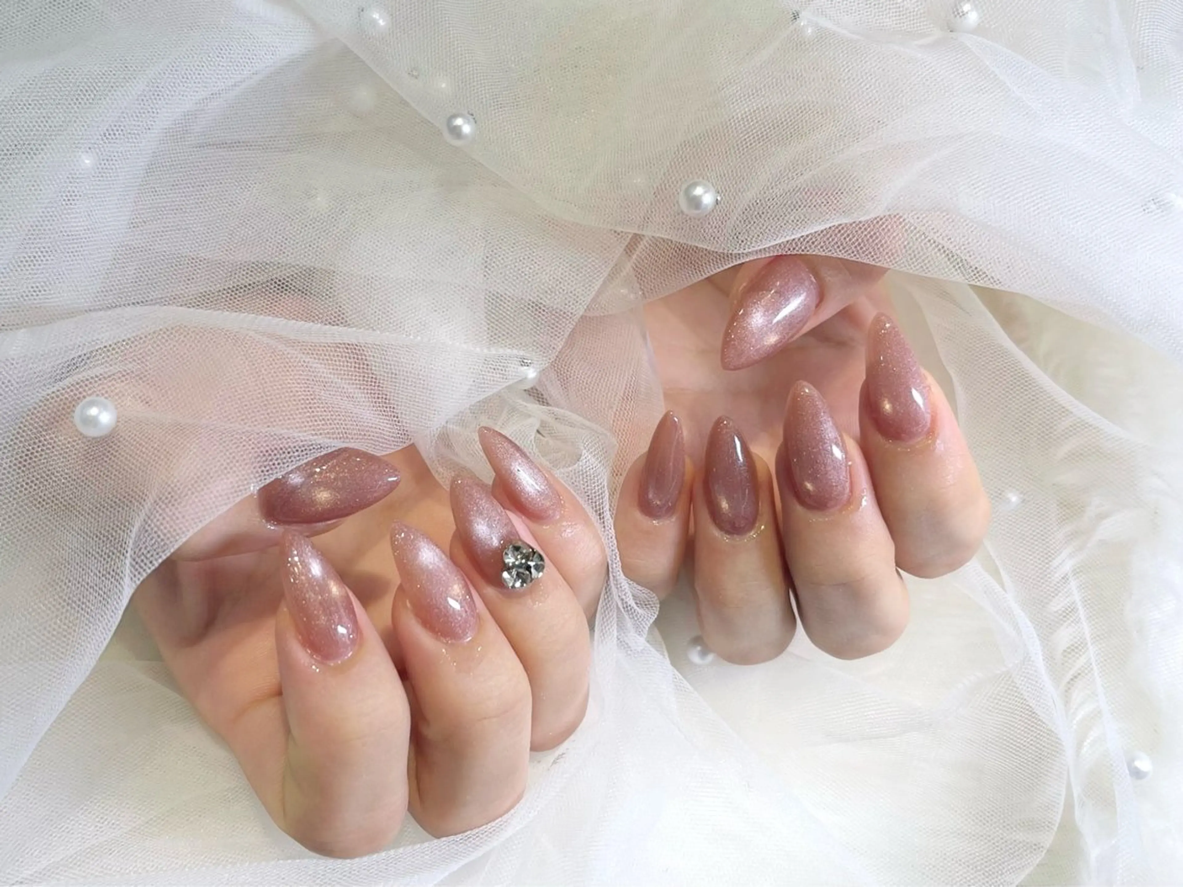 本日限定🉐《オフあり》【チップ長さだし】マグネット💖新規ソフトジェルオフ無料〔ミニモ限定🎁大きいパーツ１つ無料〕の写真