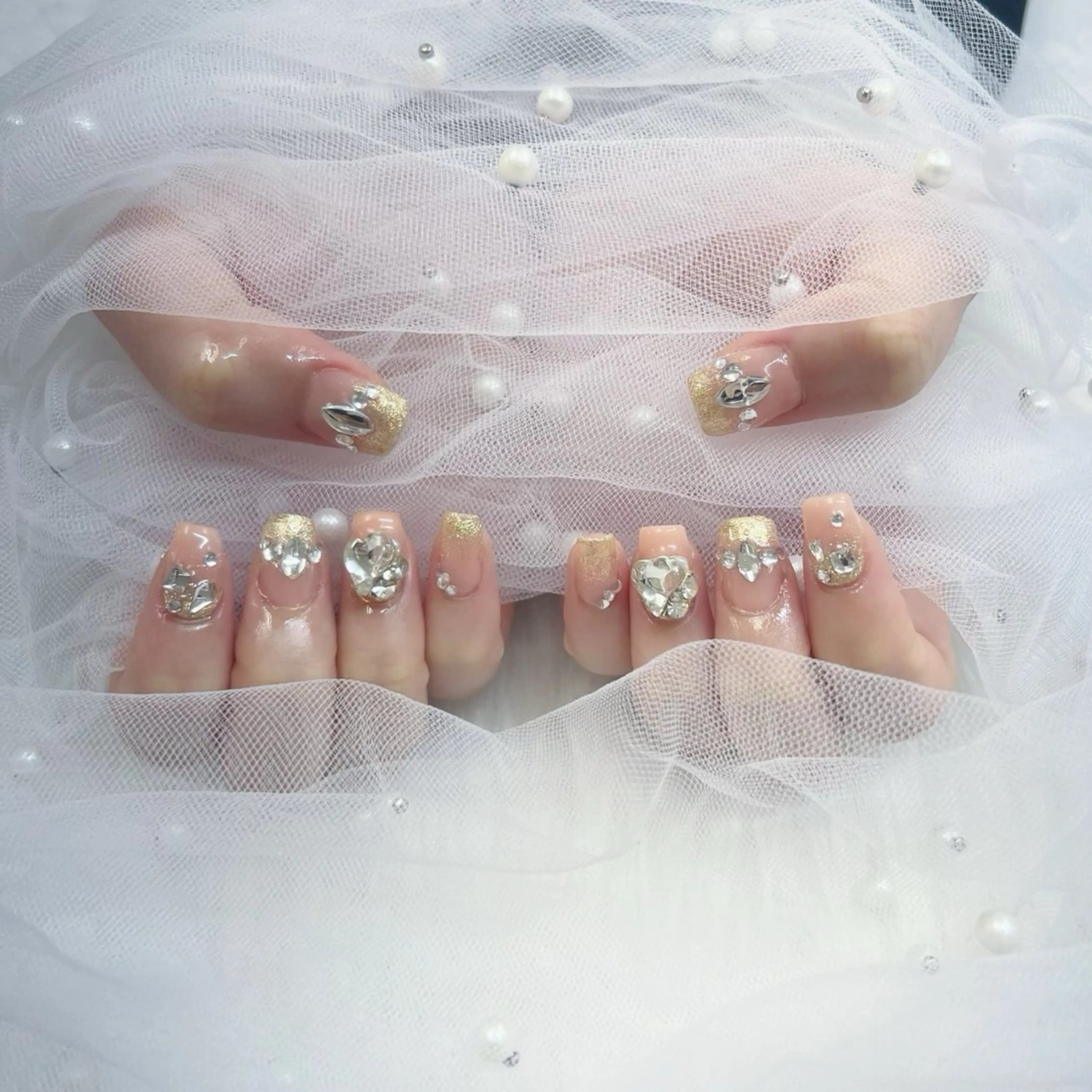 ネイル パーツ全部¥110 サロンミミのネイルデザイン