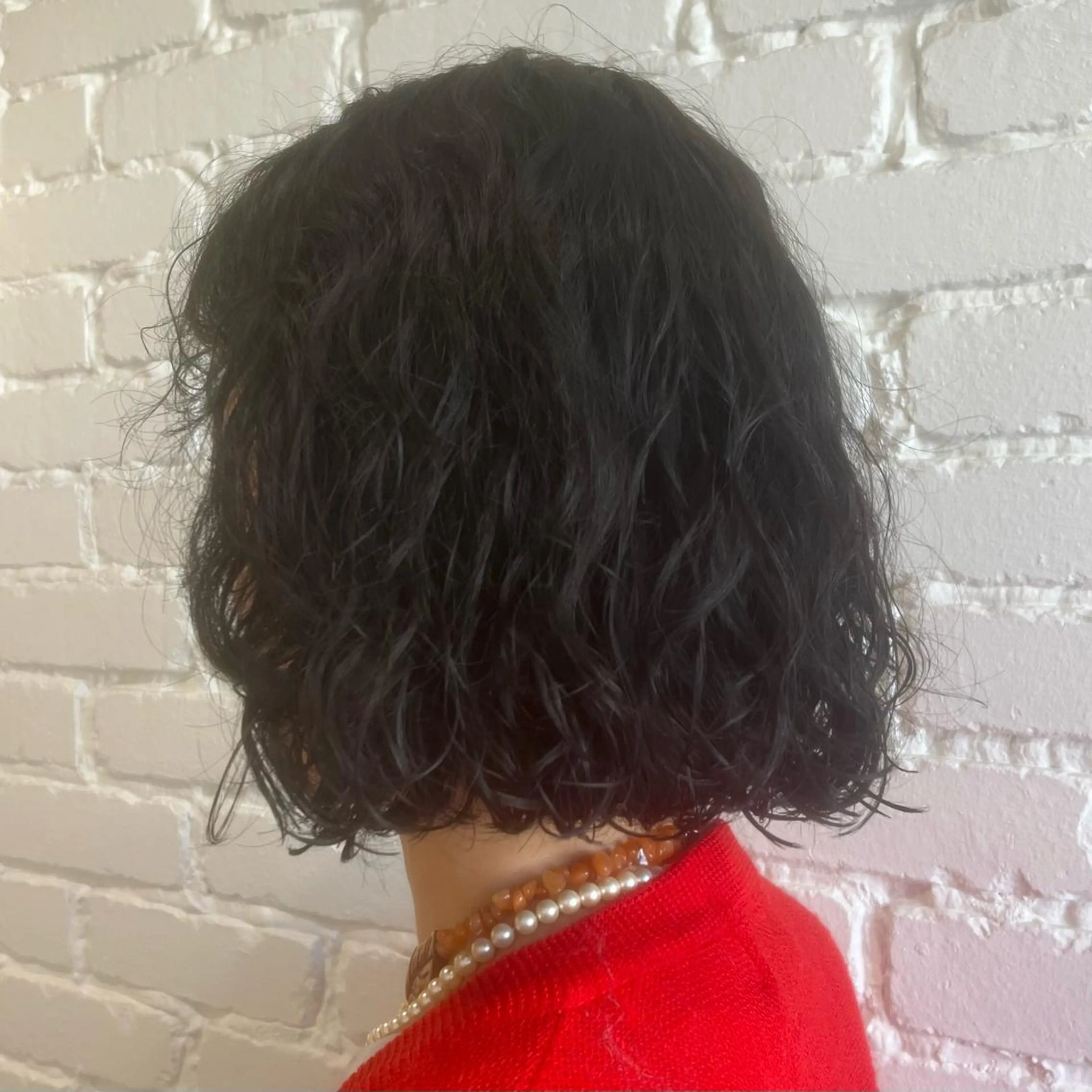 カラー 黒髪 ブルーカラー ブルーブラック AffECTION所属・カワダ サキのヘアスタイル