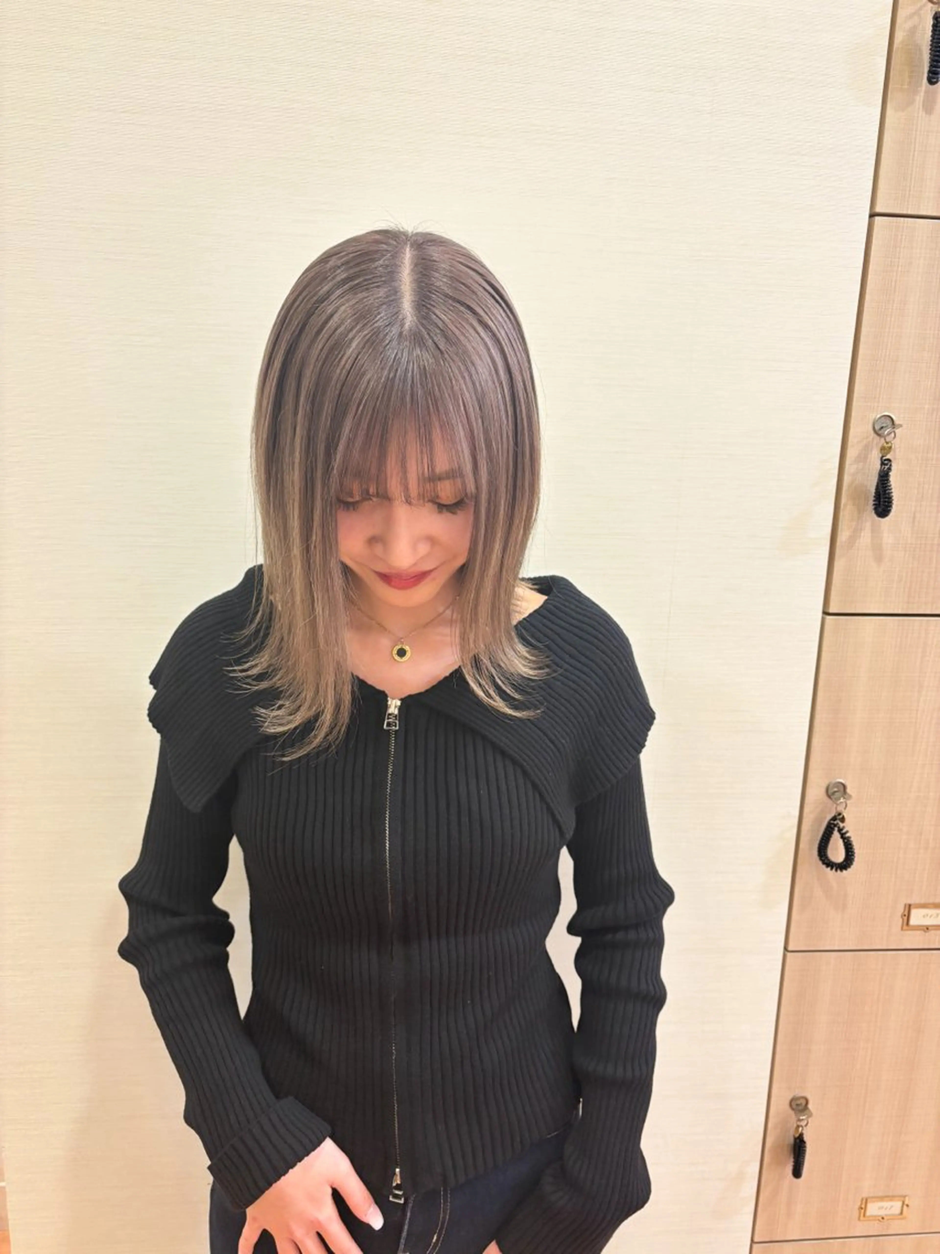 セミロング カラー 【PDfino大通】 サクラ.のヘアスタイル