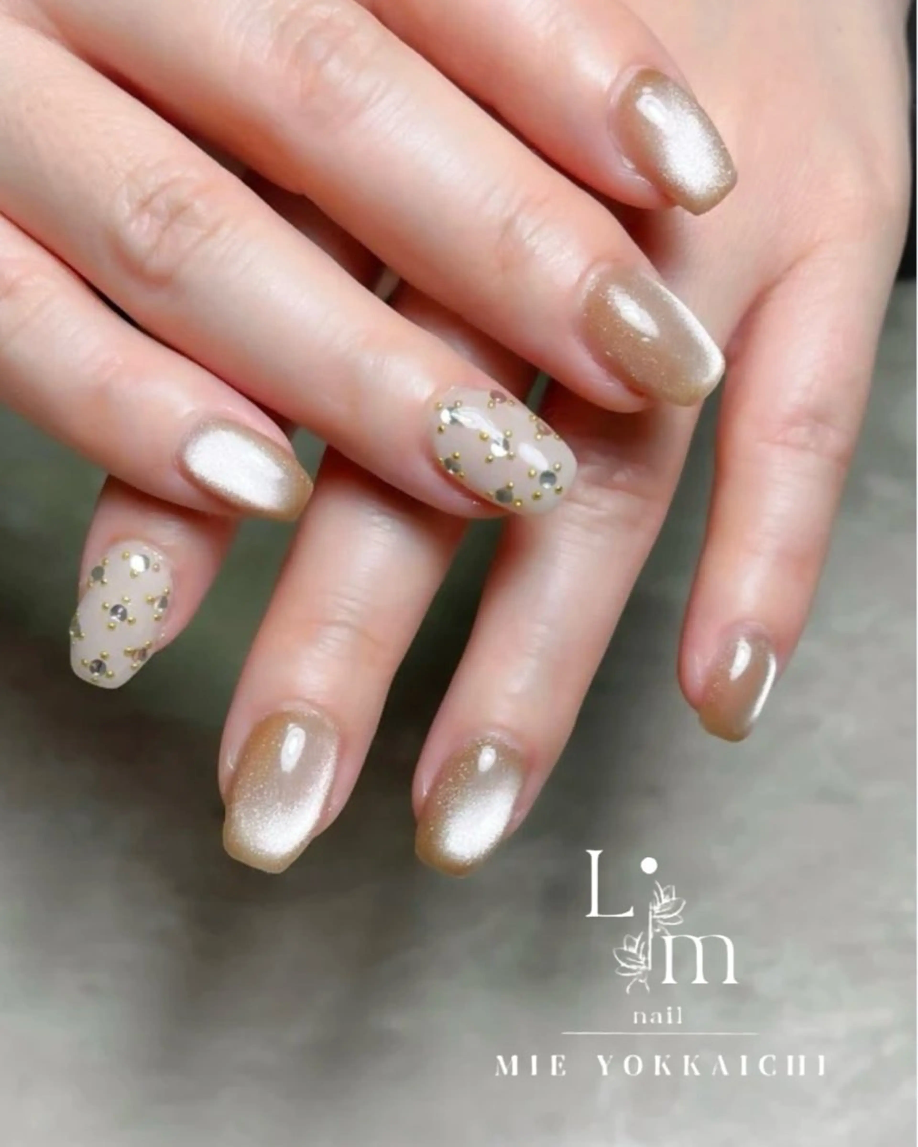 ネイル アートネイル マグネットネイル Li.m nail リム ネイルのネイルデザイン
